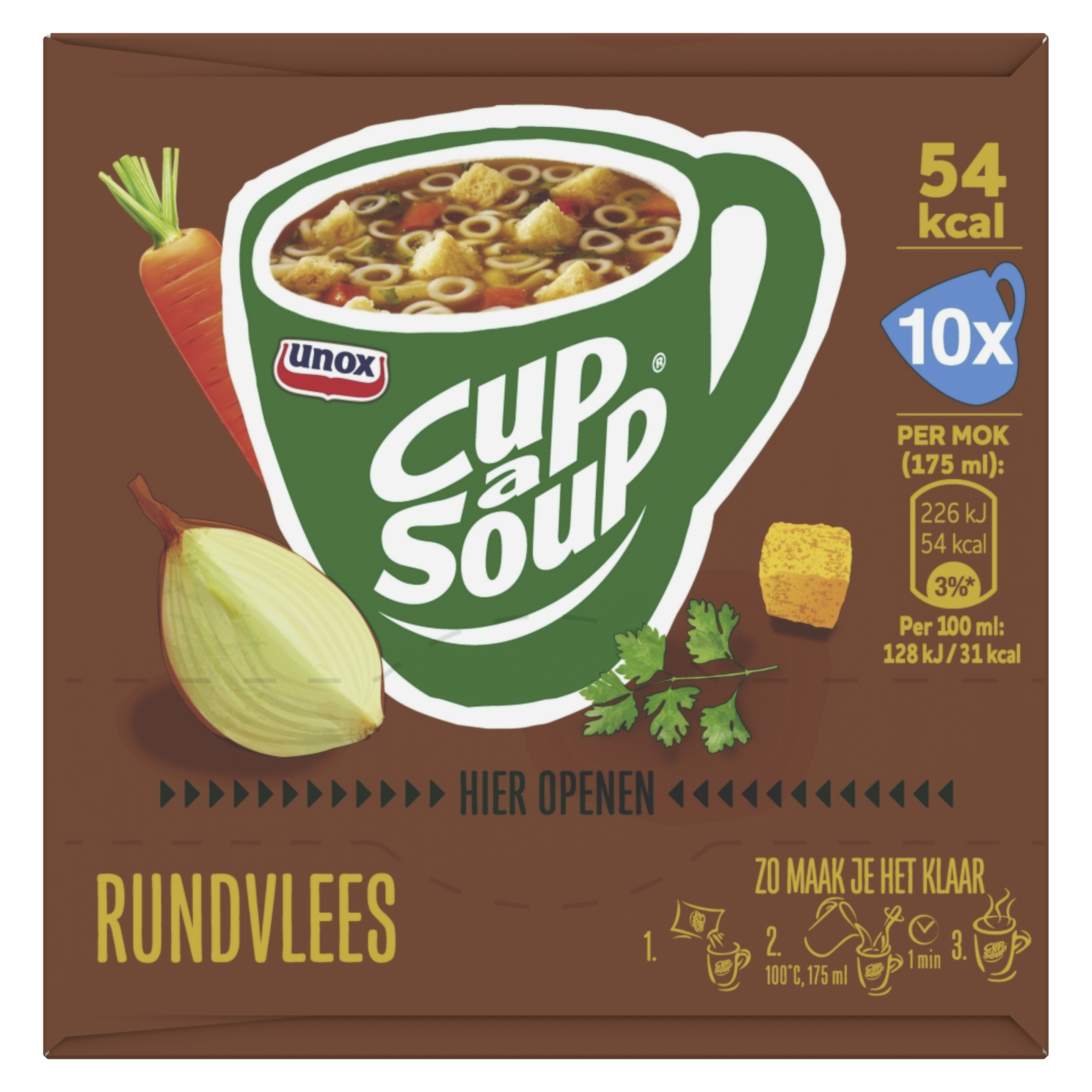 Unox  Cup-a-Soup Rundvlees 10 x 175 ml