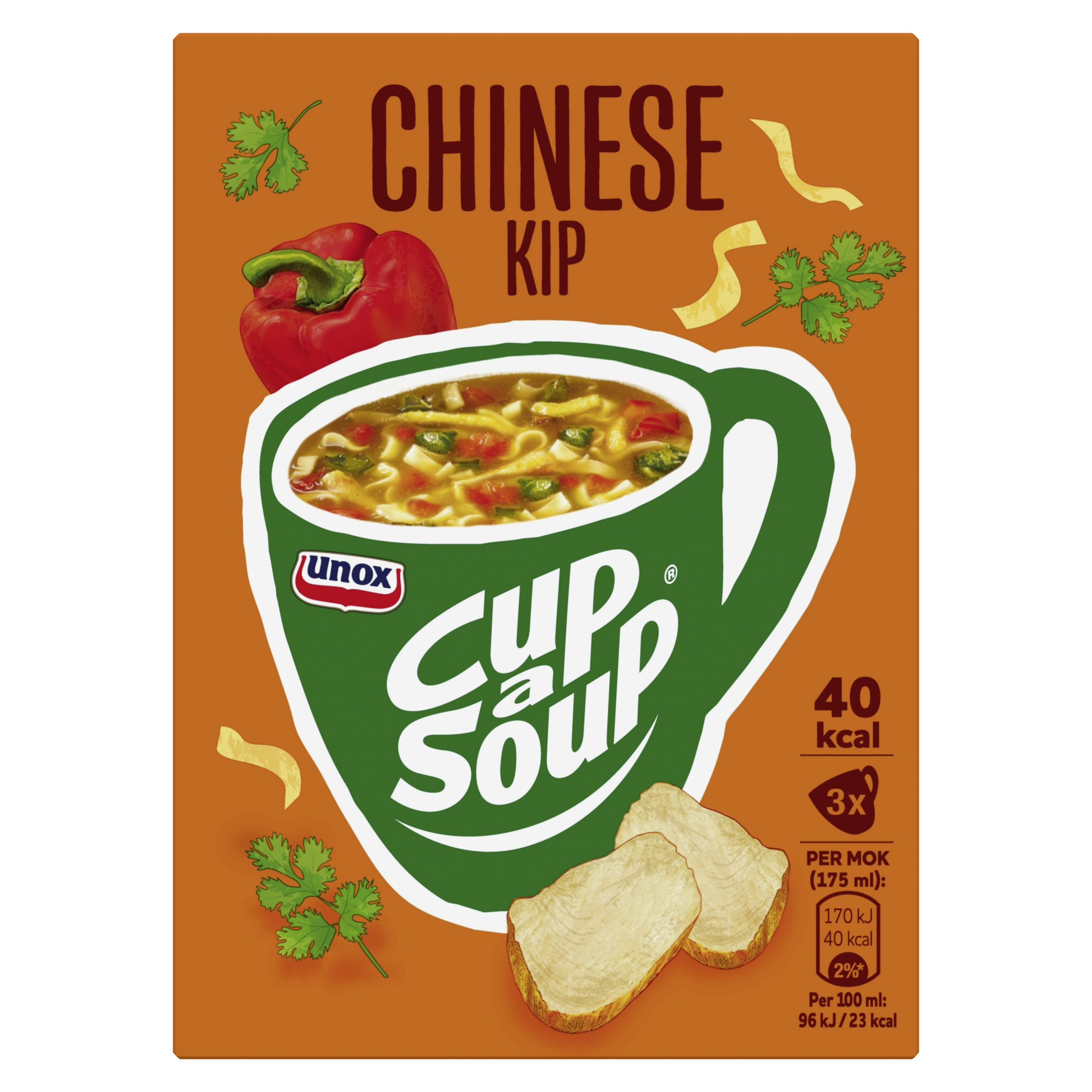 Unox  Cup-a-Soup Chinese Kip 3 x 175 ml