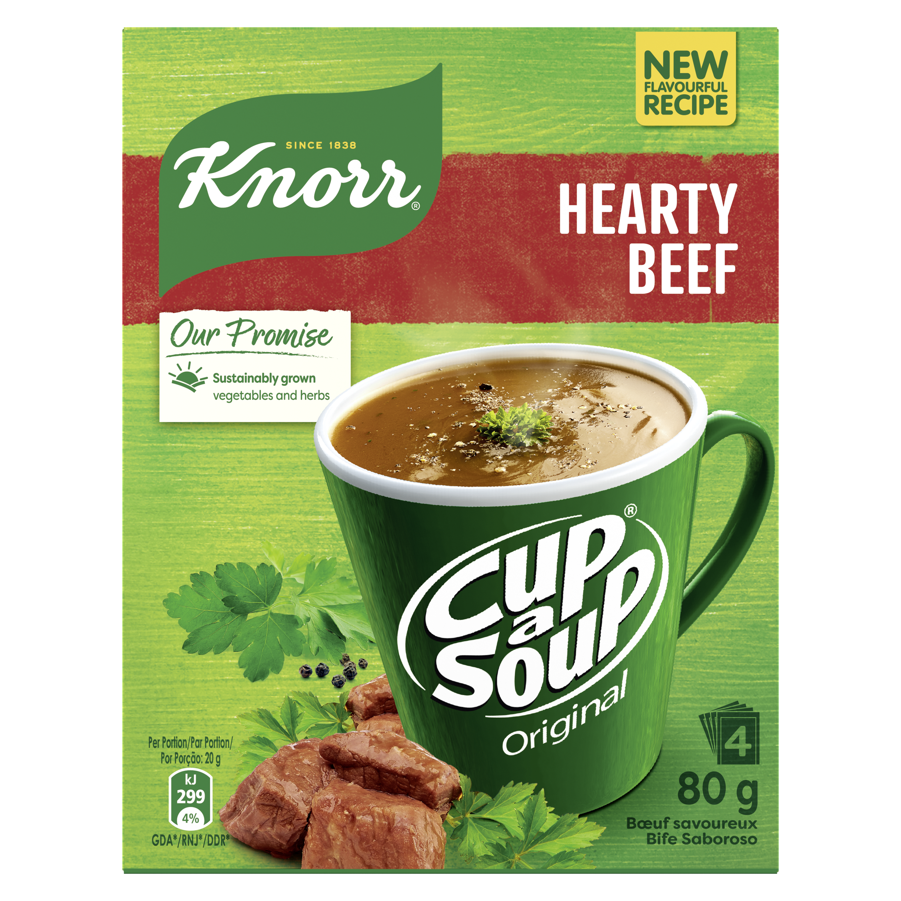 Knorr Cup-A-Soup Hearty Beef  Instant Soup