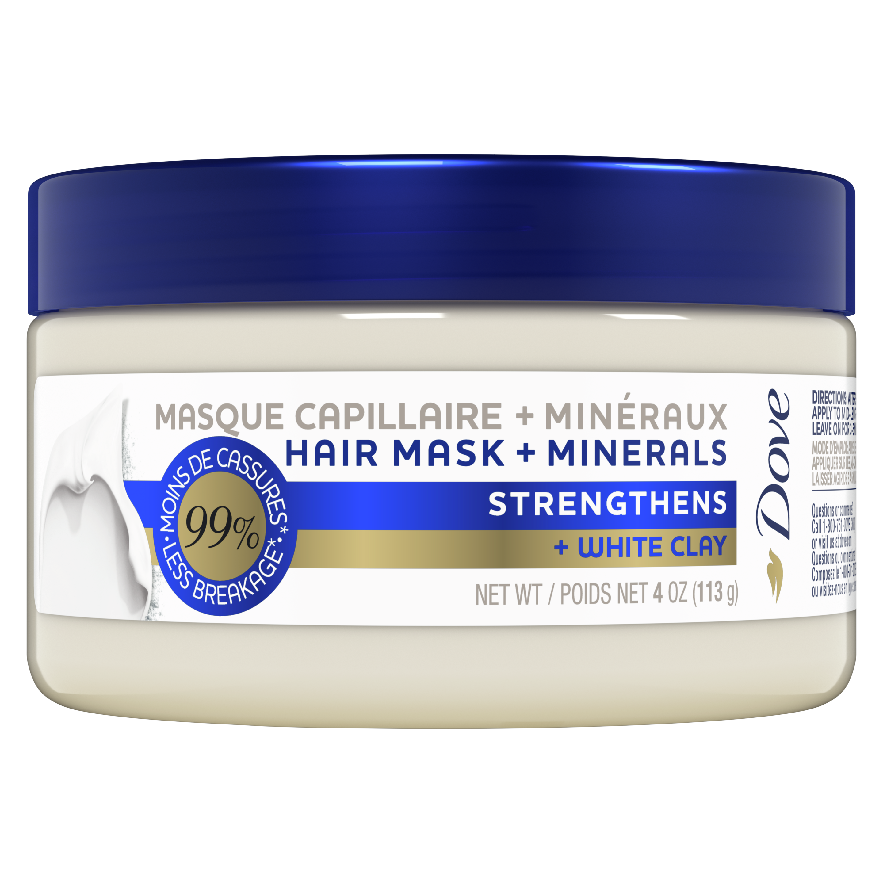 Mineral Hair Mask Strengthens + White Clay