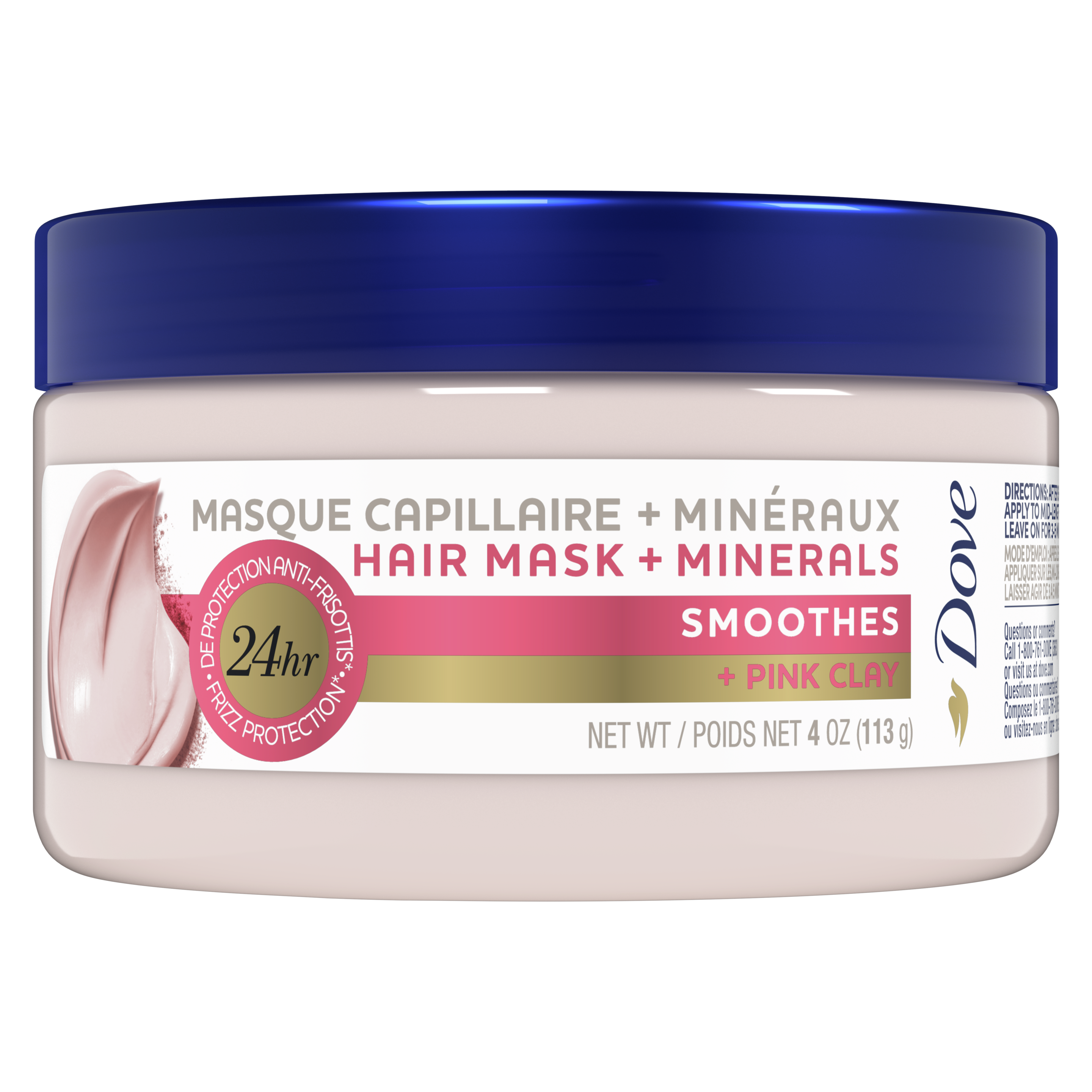 Mineral Hair Mask Smoothes + Pink Clay
