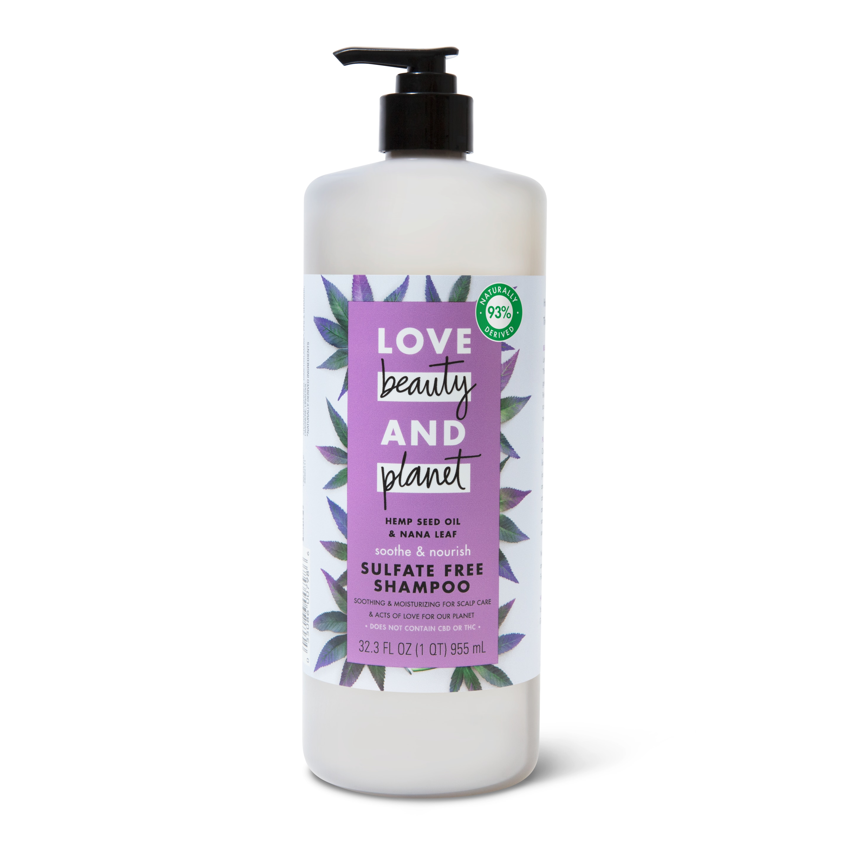 sulfate-free hemp seed oil & nana leaf shampoo