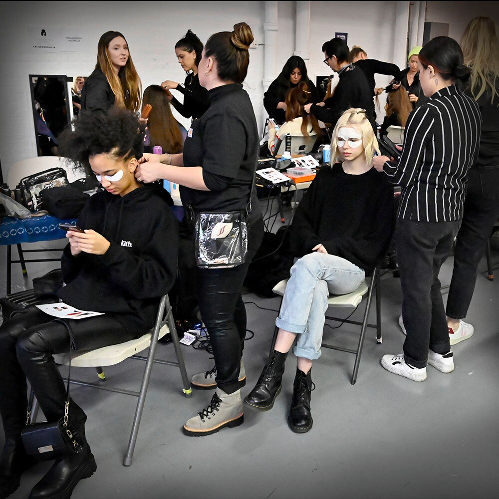 Hair and makeup at NYFW