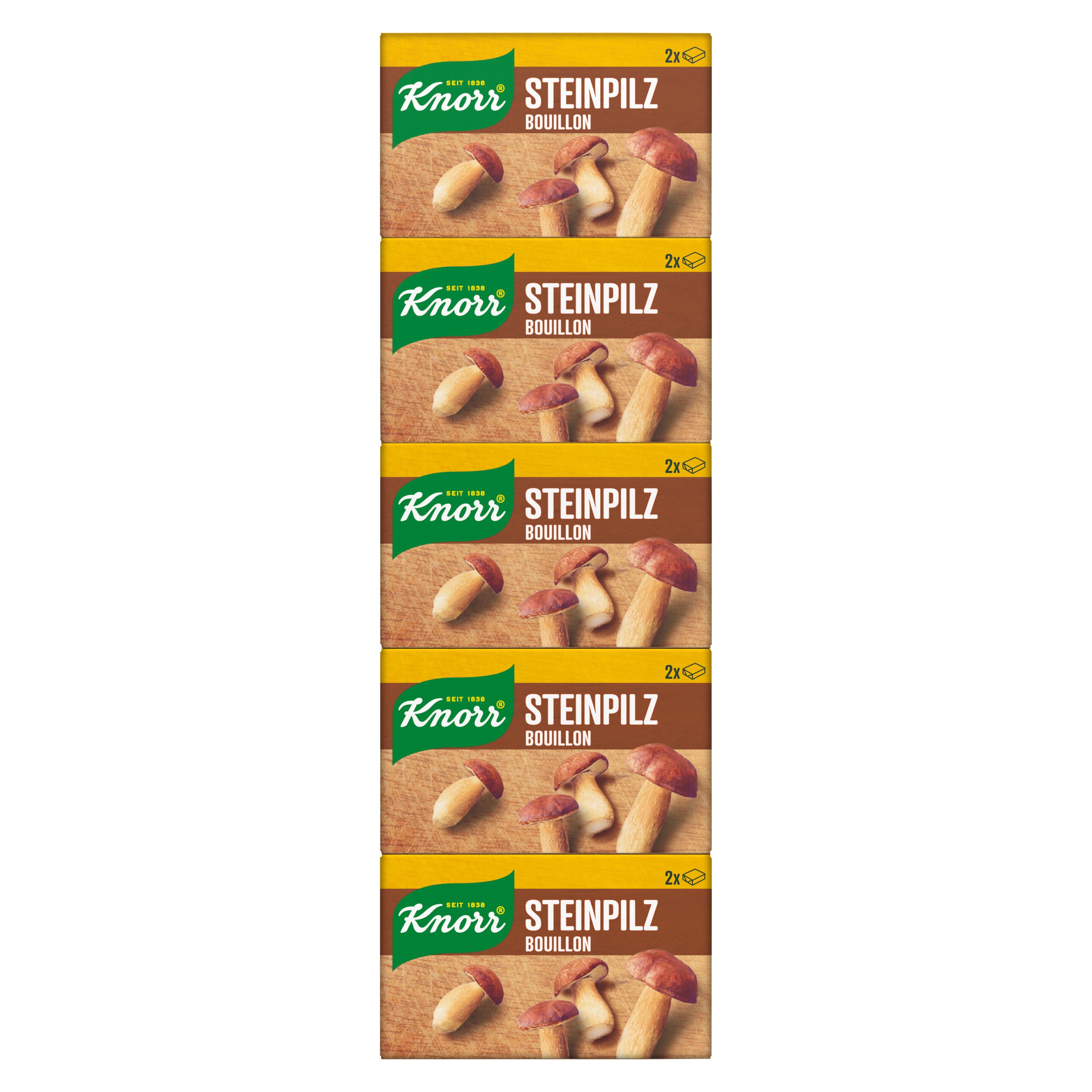KNORR Steinpilz Bouillon Stange 5 x 2 Würfel 6 l | Knorr Schweiz