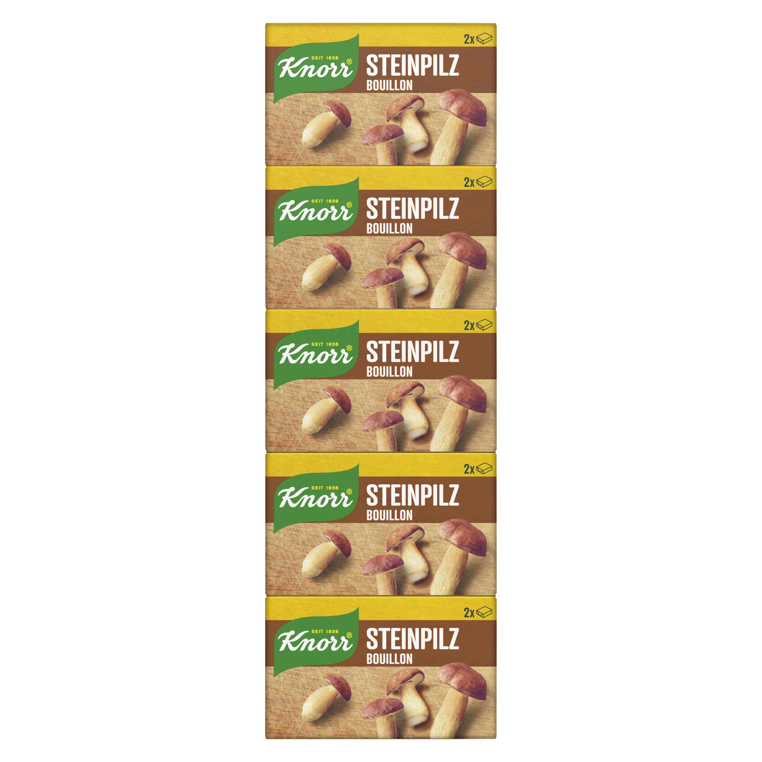 KNORR Steinpilz Bouillon Stange 5 x 2 Würfel 6 l
