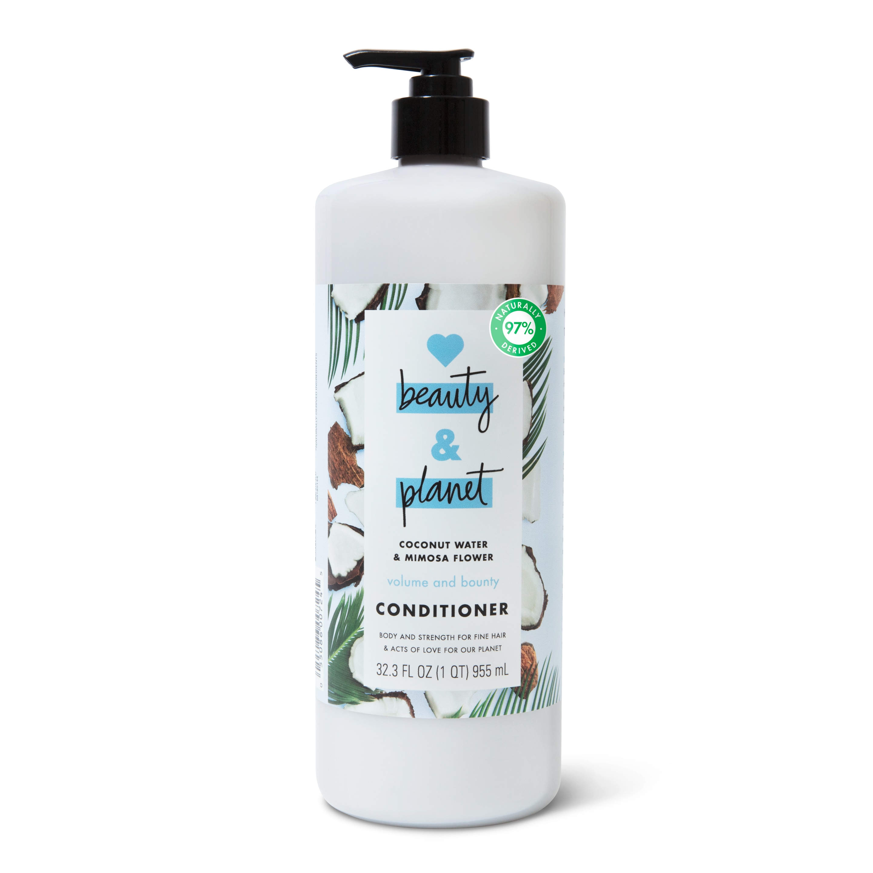 coconut water & mimosa flower conditioner reusable bottle