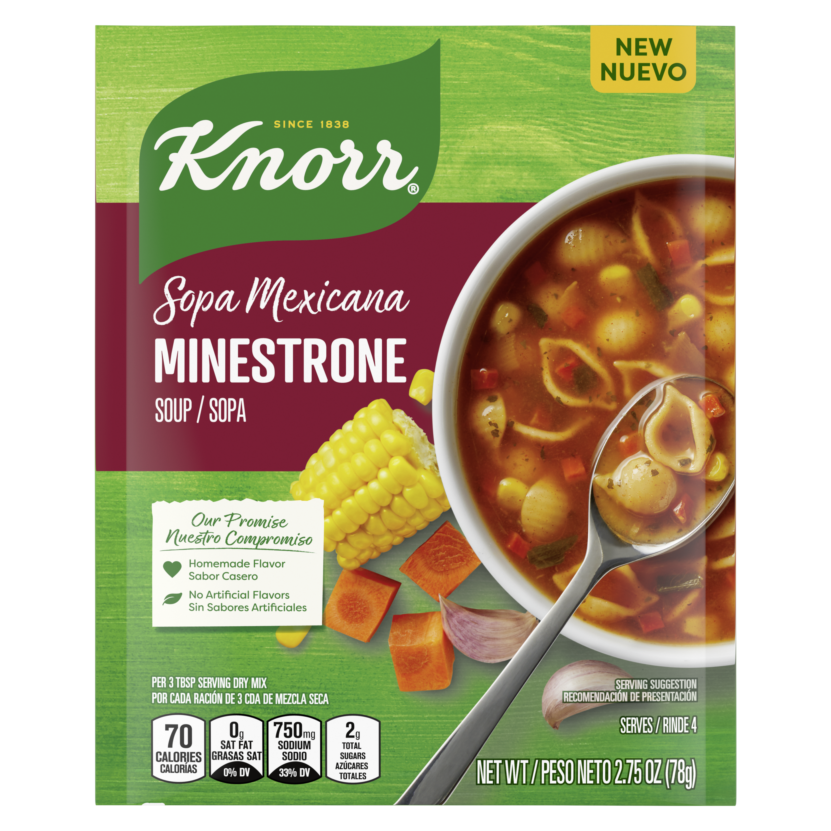Minestrone Soup Front of Pack