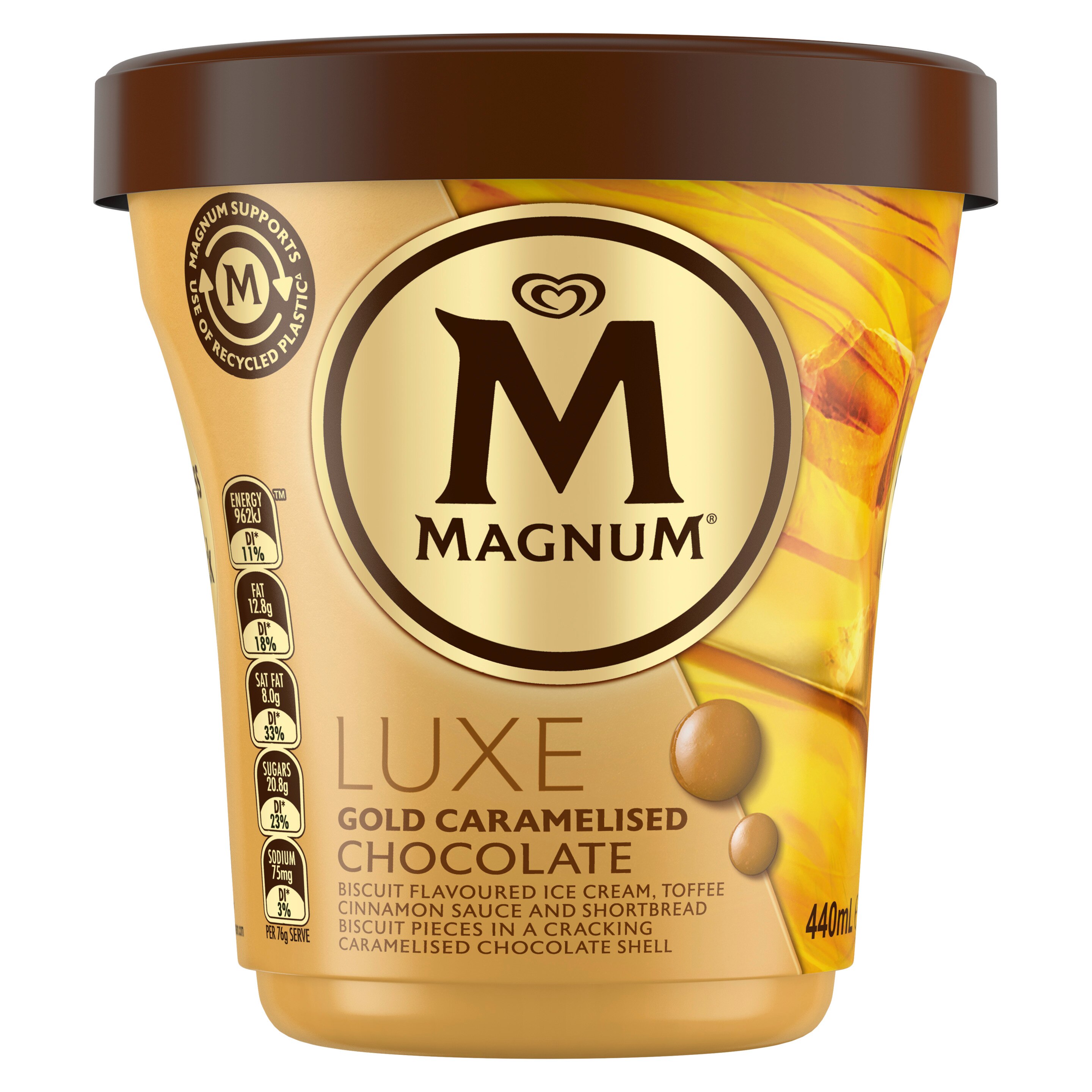 Magnum Gold Caramel LUXE Tub | Magnum ANZ