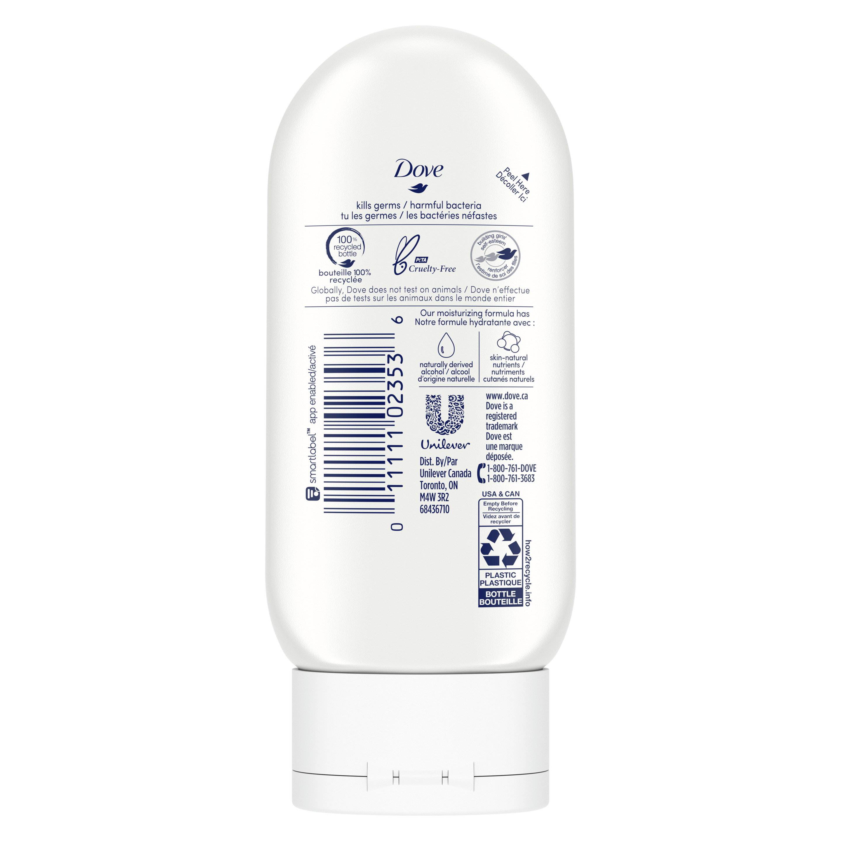 Désinfectant pour les mains Deep Moisture 59 mL - dos