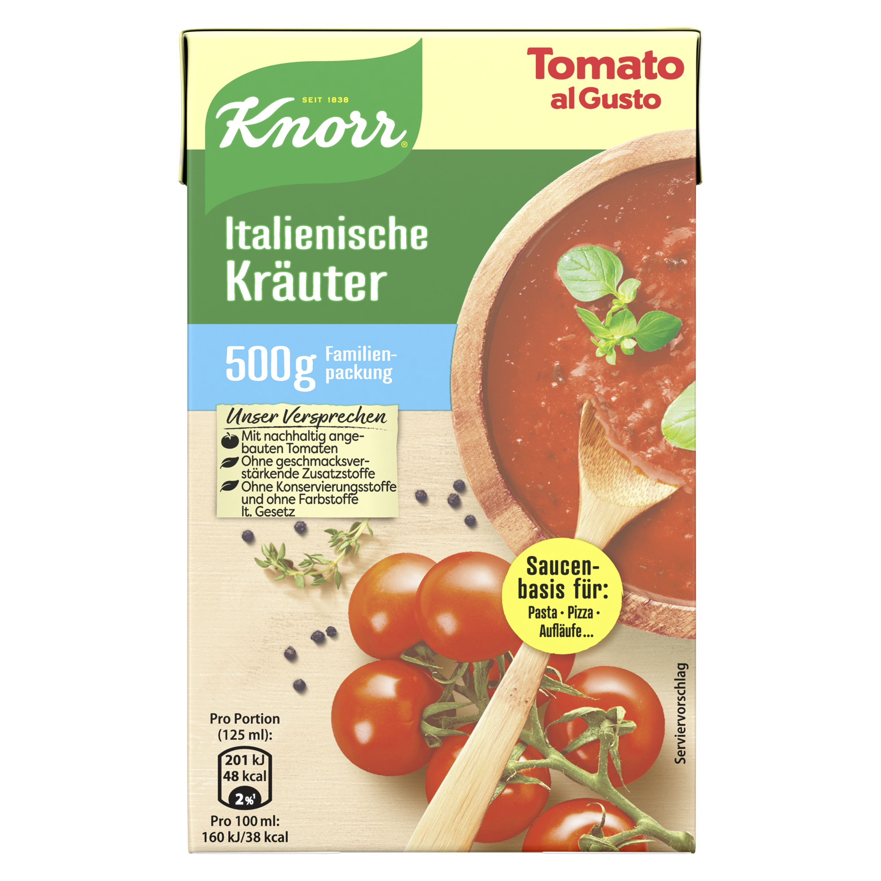 Knorr Tomato al Gusto Italienische Kräuter 500 g