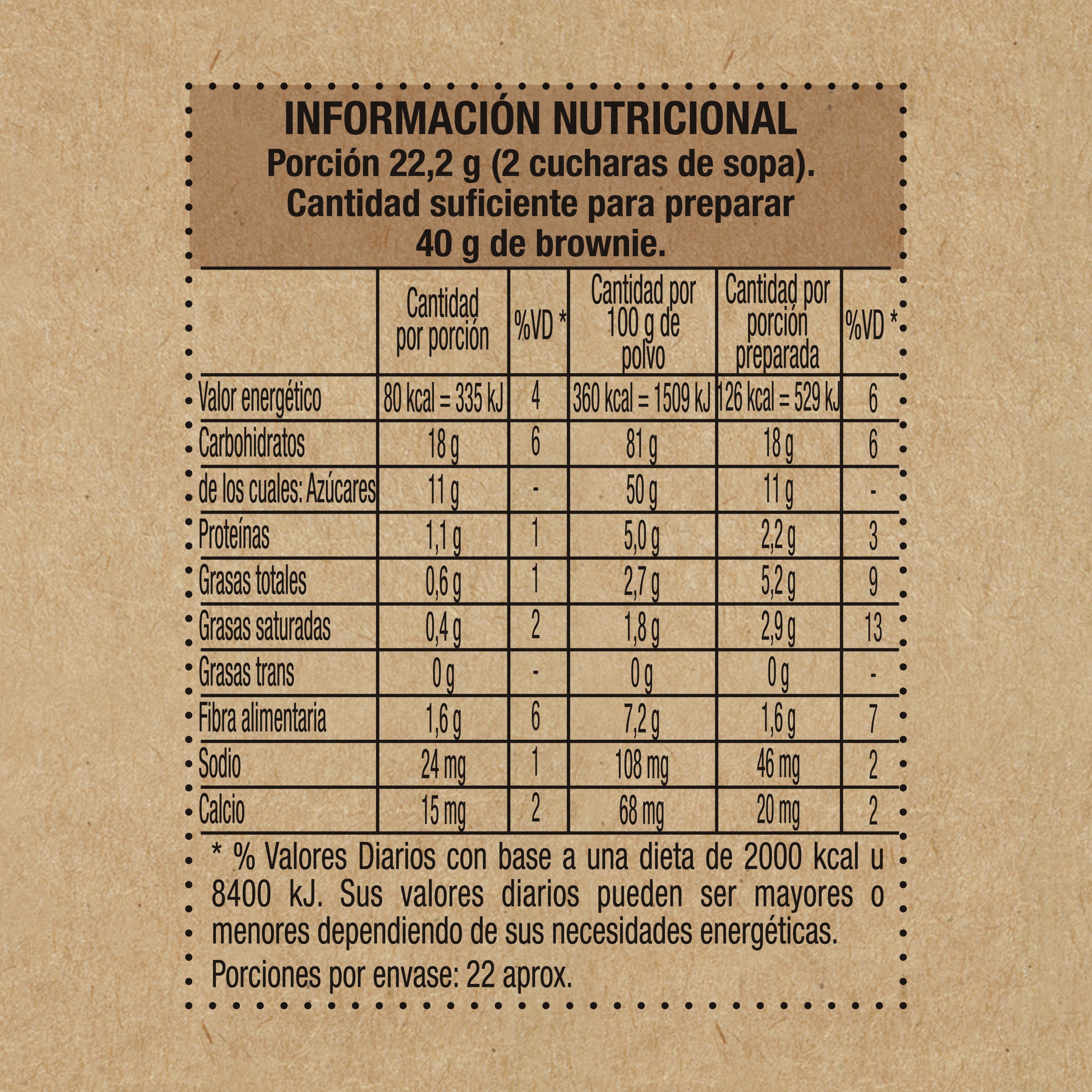 Premezcla de bizcochuelo sabor Chocolate sin TACC - Maizena
