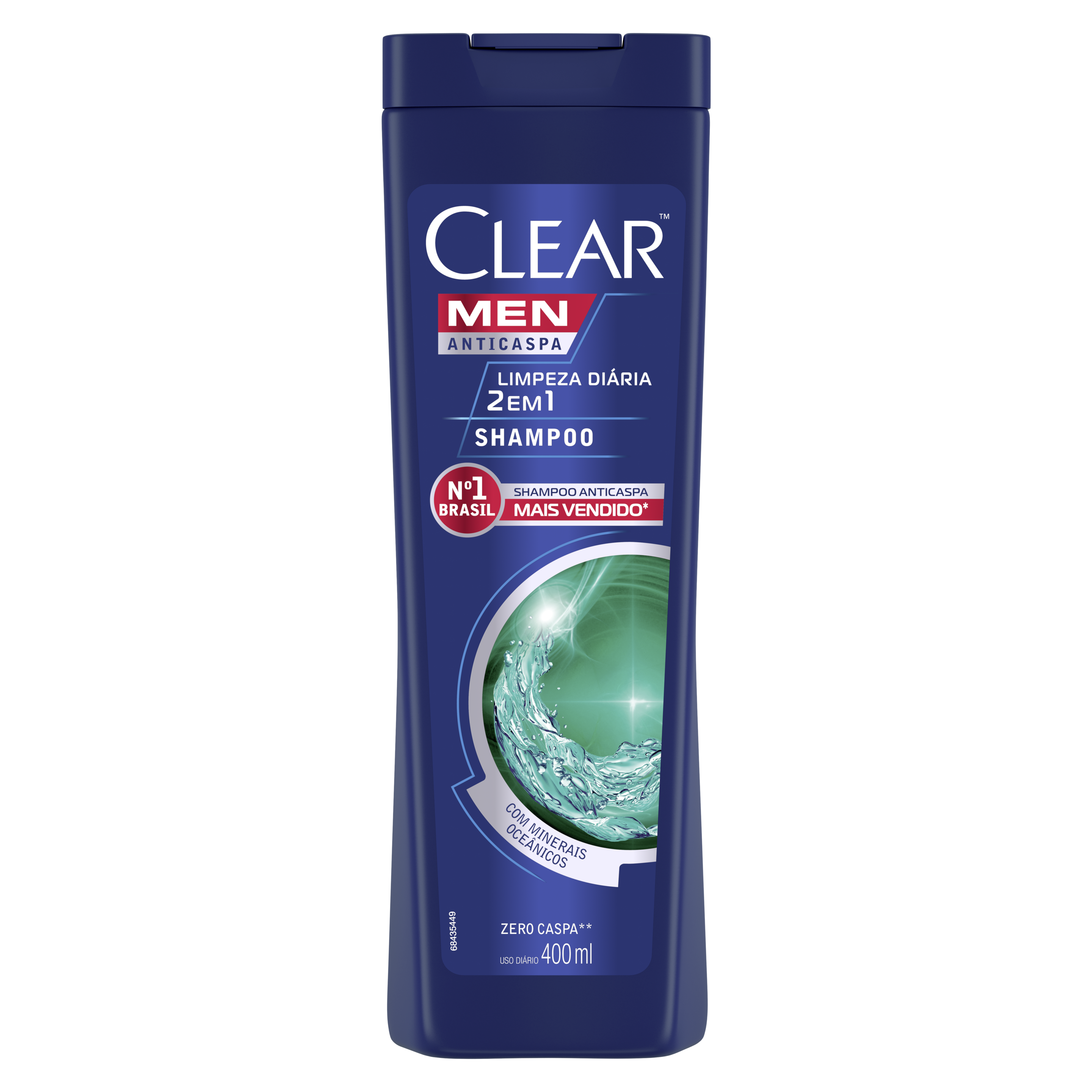 Shampoo Clear 2 Em 1 Anticaspa Limpeza Diária