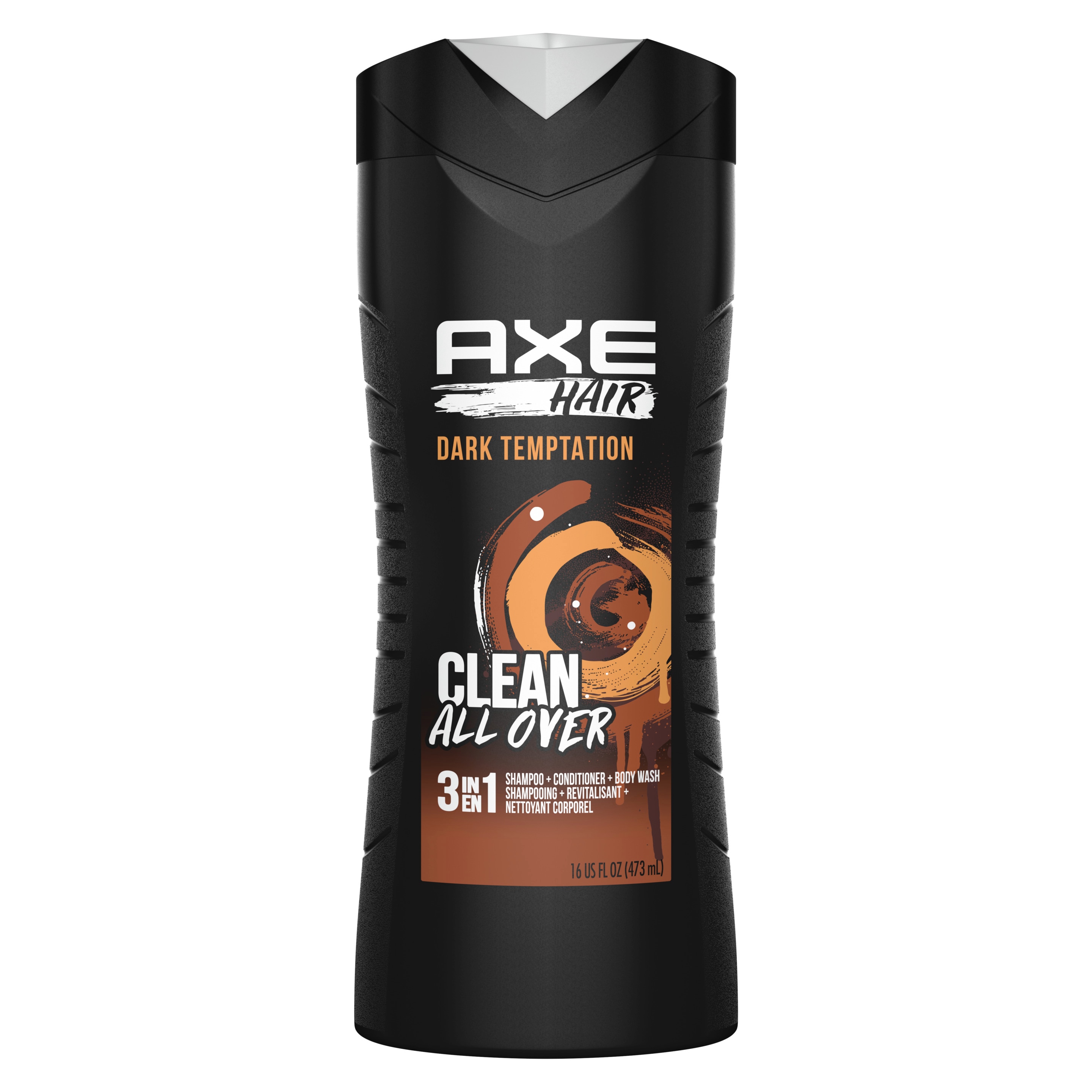 Dark Temptation 3in1 Shampoo, Conditioner & Body Wash | Axe