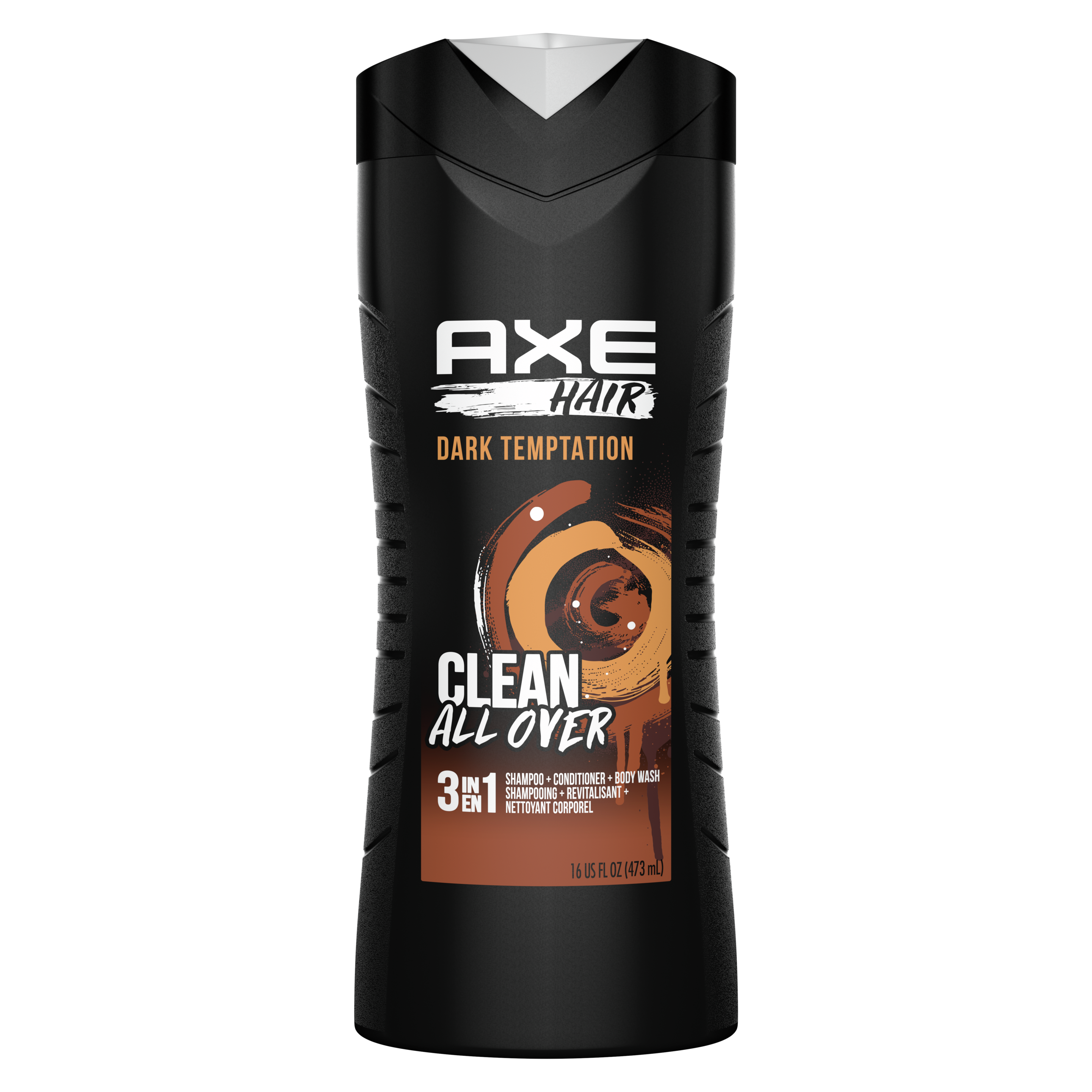 AXE Hair Dark Temptation 3-in-1 Shampoo, Conditioner and Body Wash