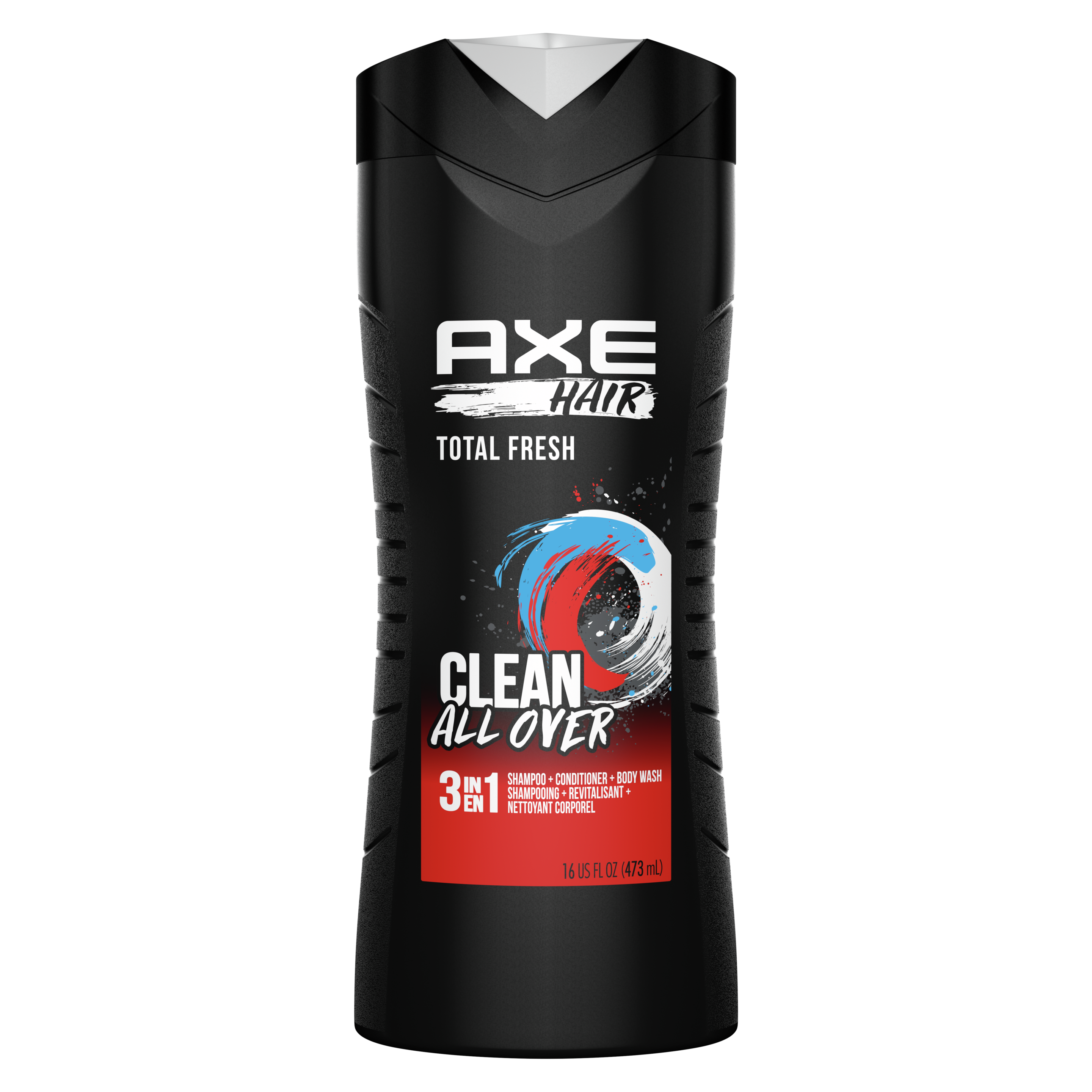 AXE Hair Total Fresh 3-in-1 Shampoo, Conditioner and Body Wash