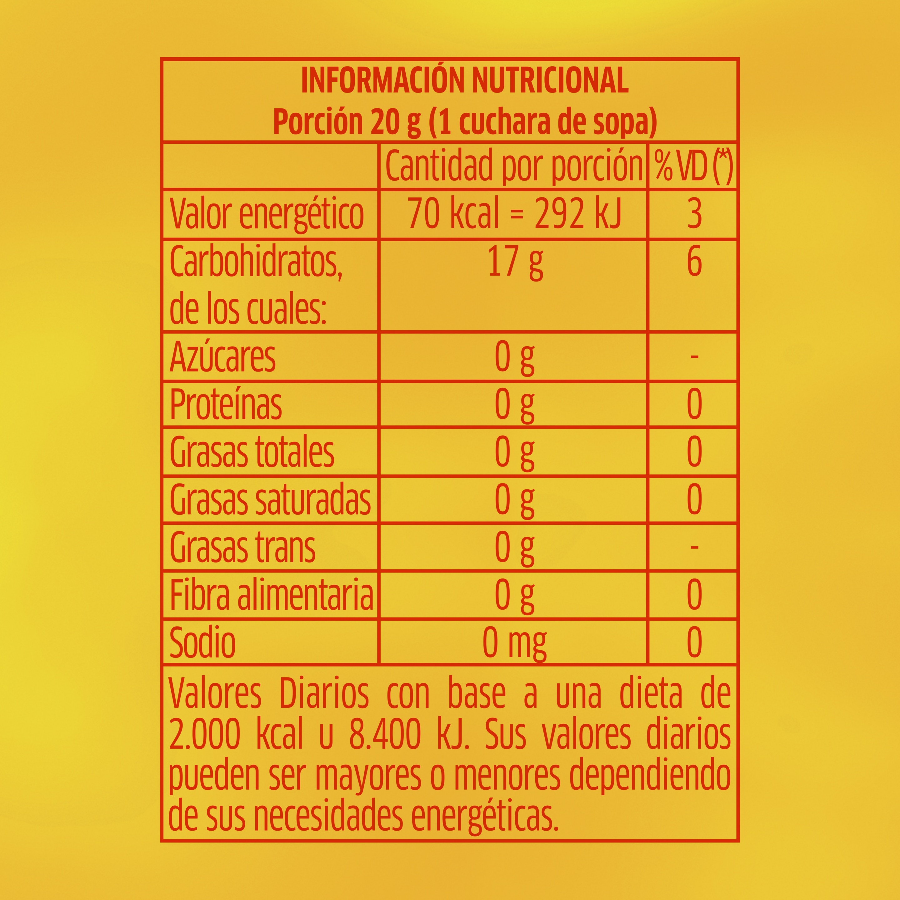 Premezcla de bizcochuelo sabor Chocolate sin TACC - Maizena
