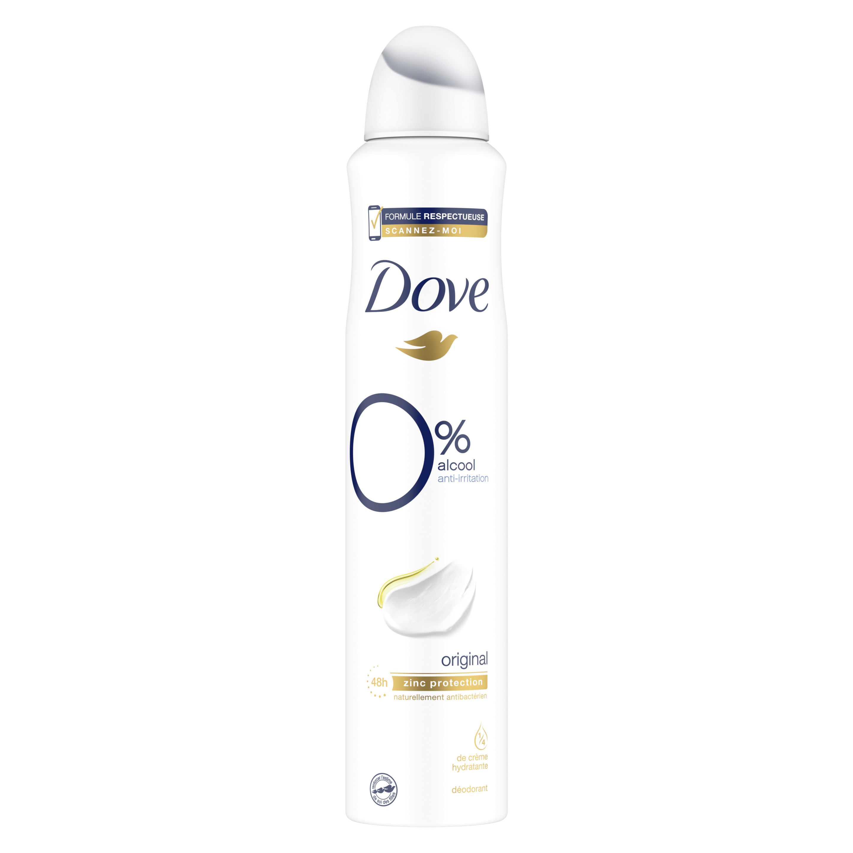 Dove Deodorant Original 0% alcool  Spray 200ml