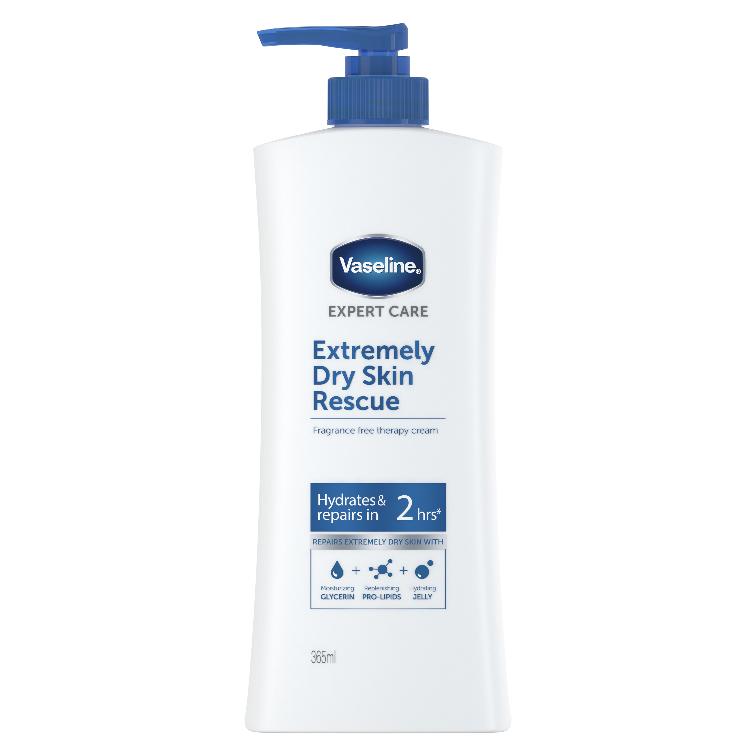 Vaseline Expert Care Extremely Dry Skin Rescue 365ml FOP Pack