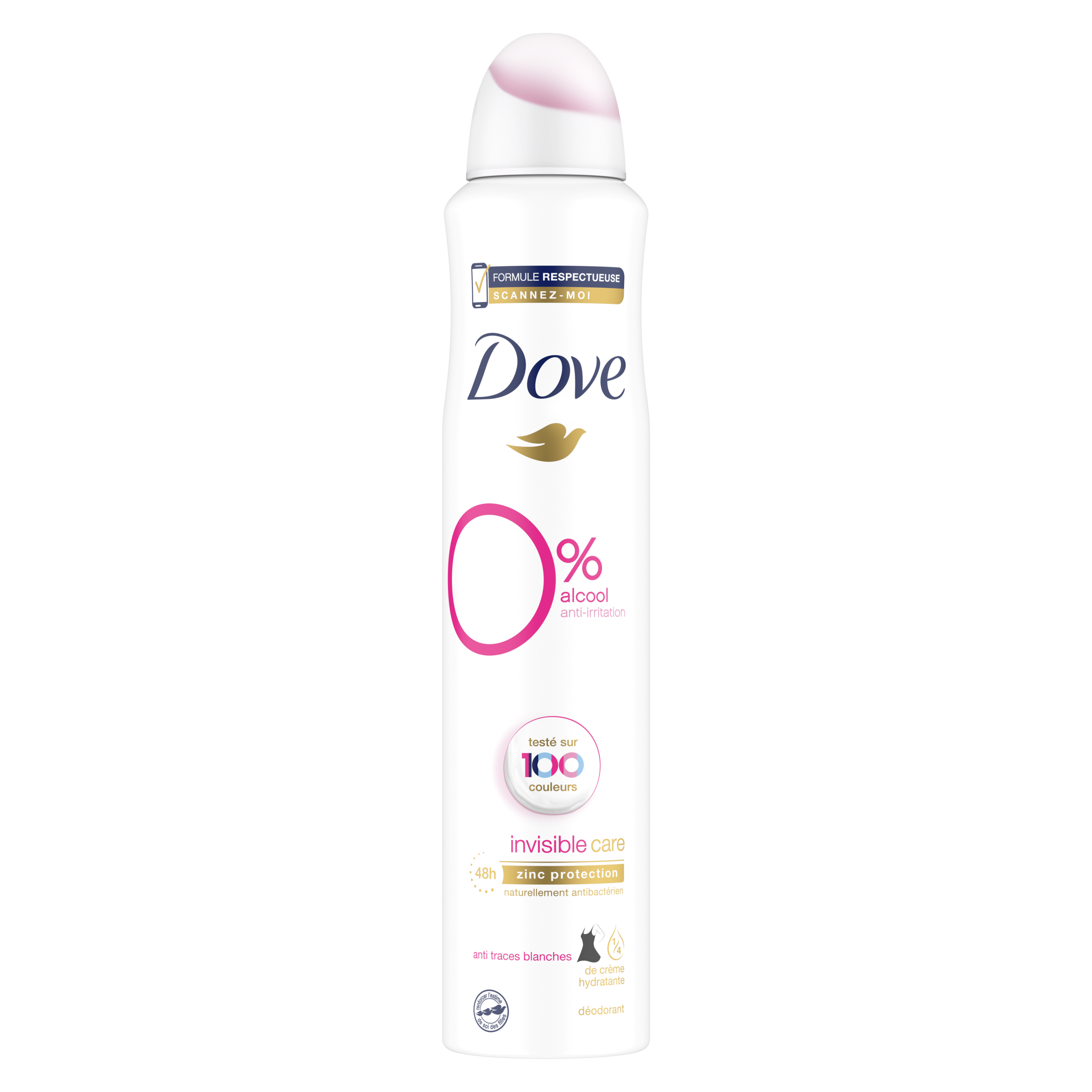 Dove Déodorant Invisible Care 0% alcool Spray 200ml