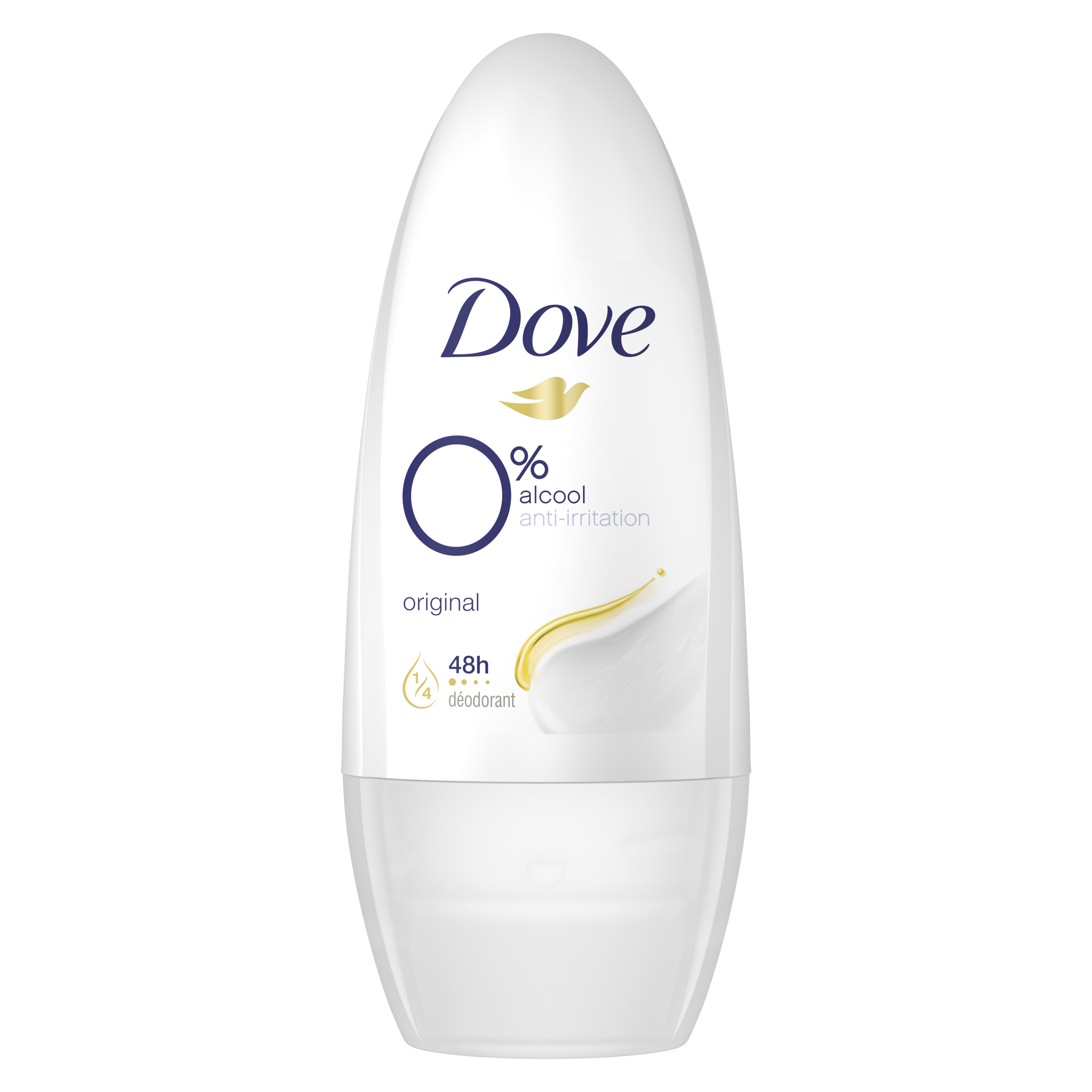 Dove Déodorant Anti-Transpirant Roll-on Original 0% 50 ml