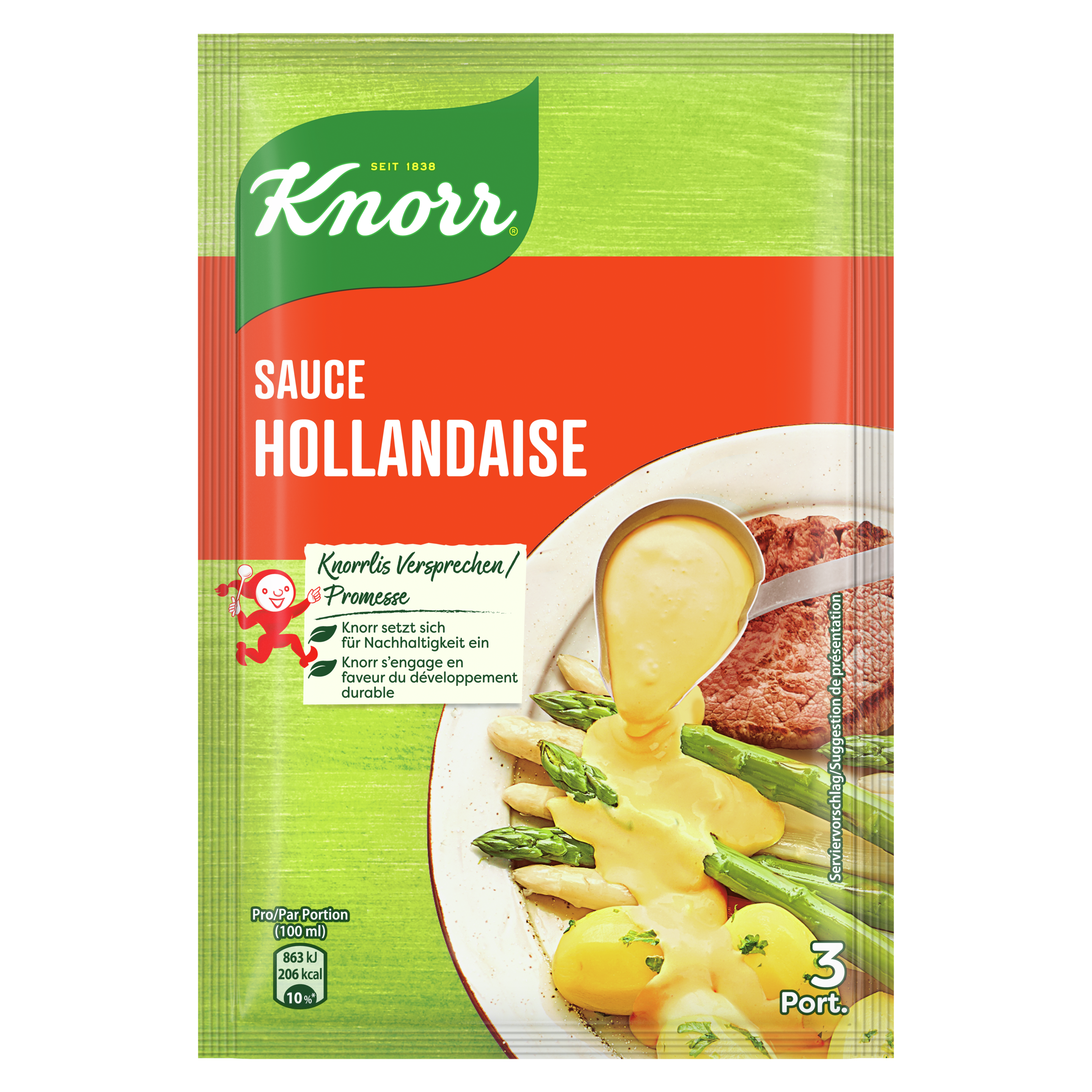 KNORR Sauce hollandaise sachet 3 portions