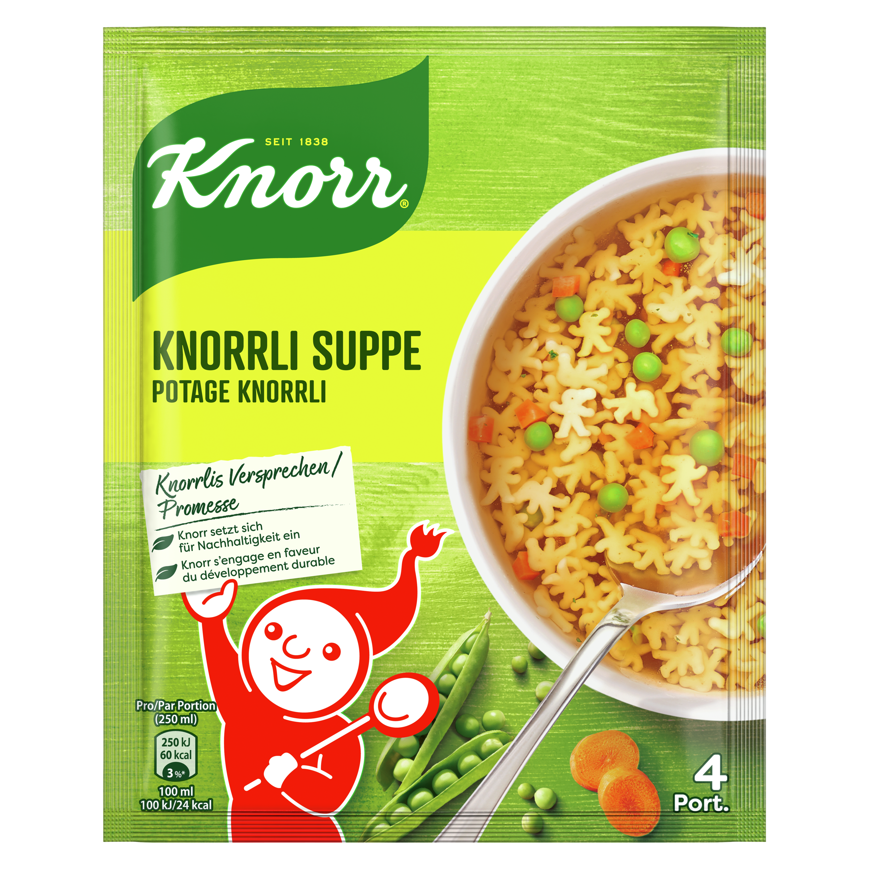 KNORR Knorrli Suppe Beutel 4 Portionen
