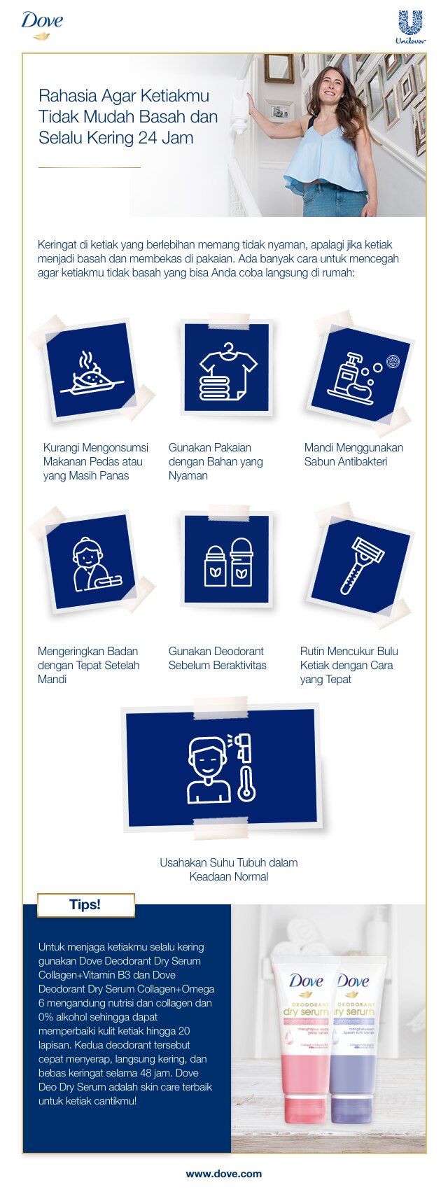 Rahasia Agar Ketiakmu Tidak Mudah Basah dan Selalu Kering 24 Jam