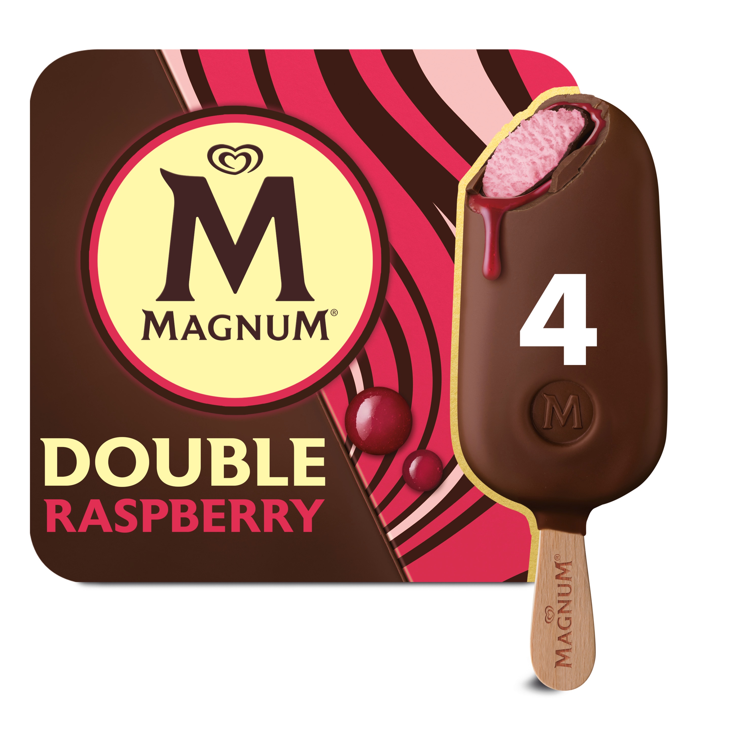 Magnum Double Himbeere 4x