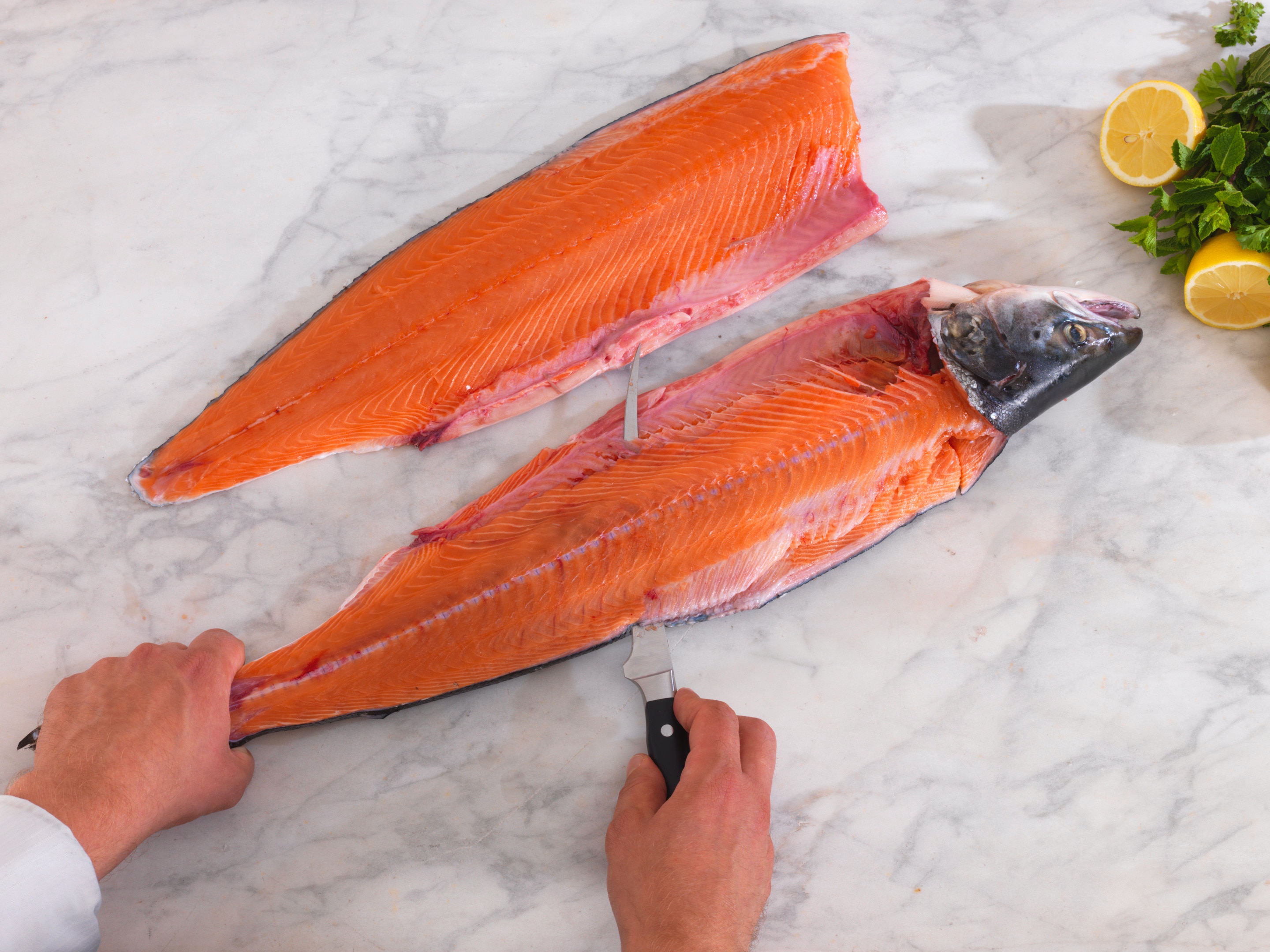 whatsfordinner how to fillet salmon