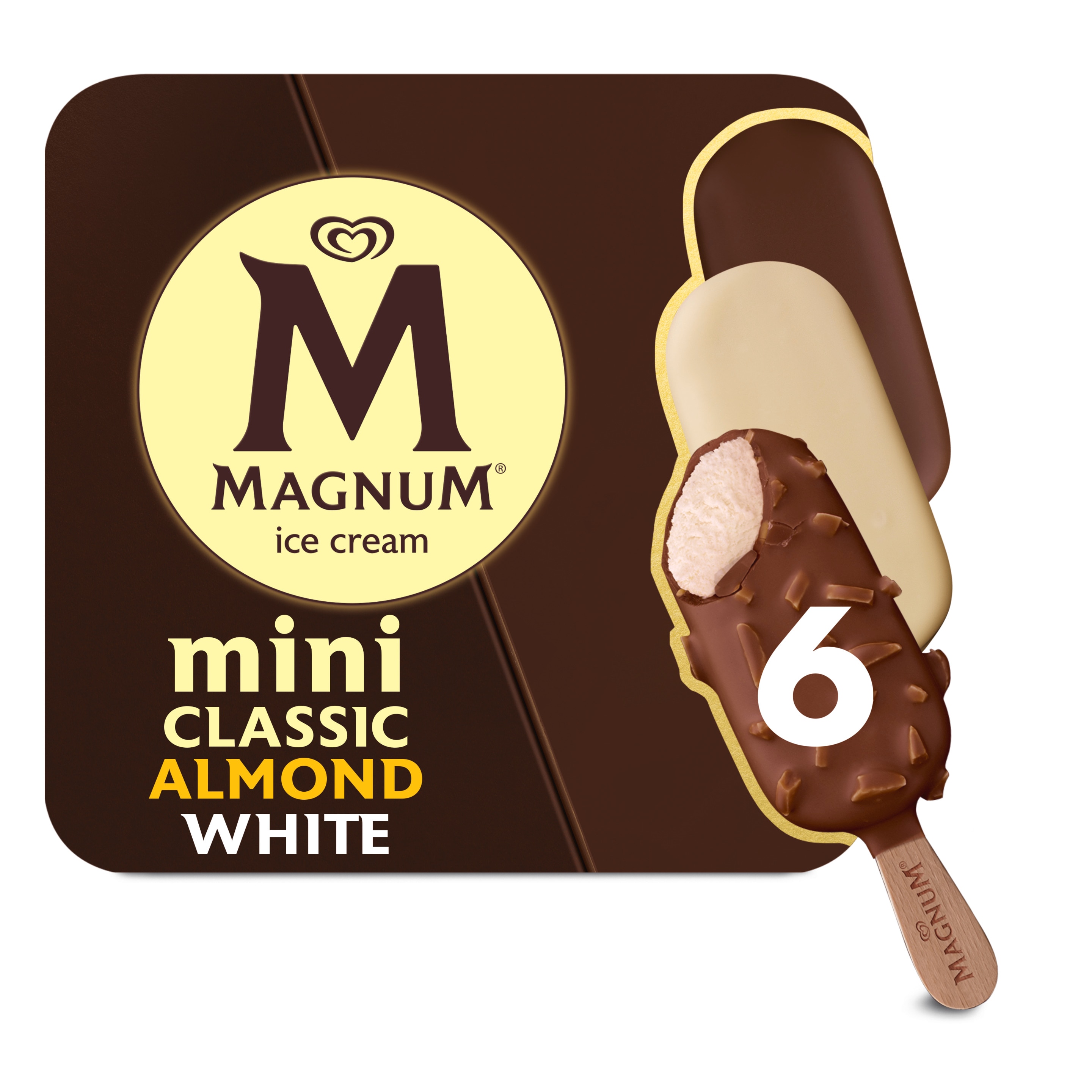 Mini Ice Cream Treat Variety Pack - Classic, Almond, & White