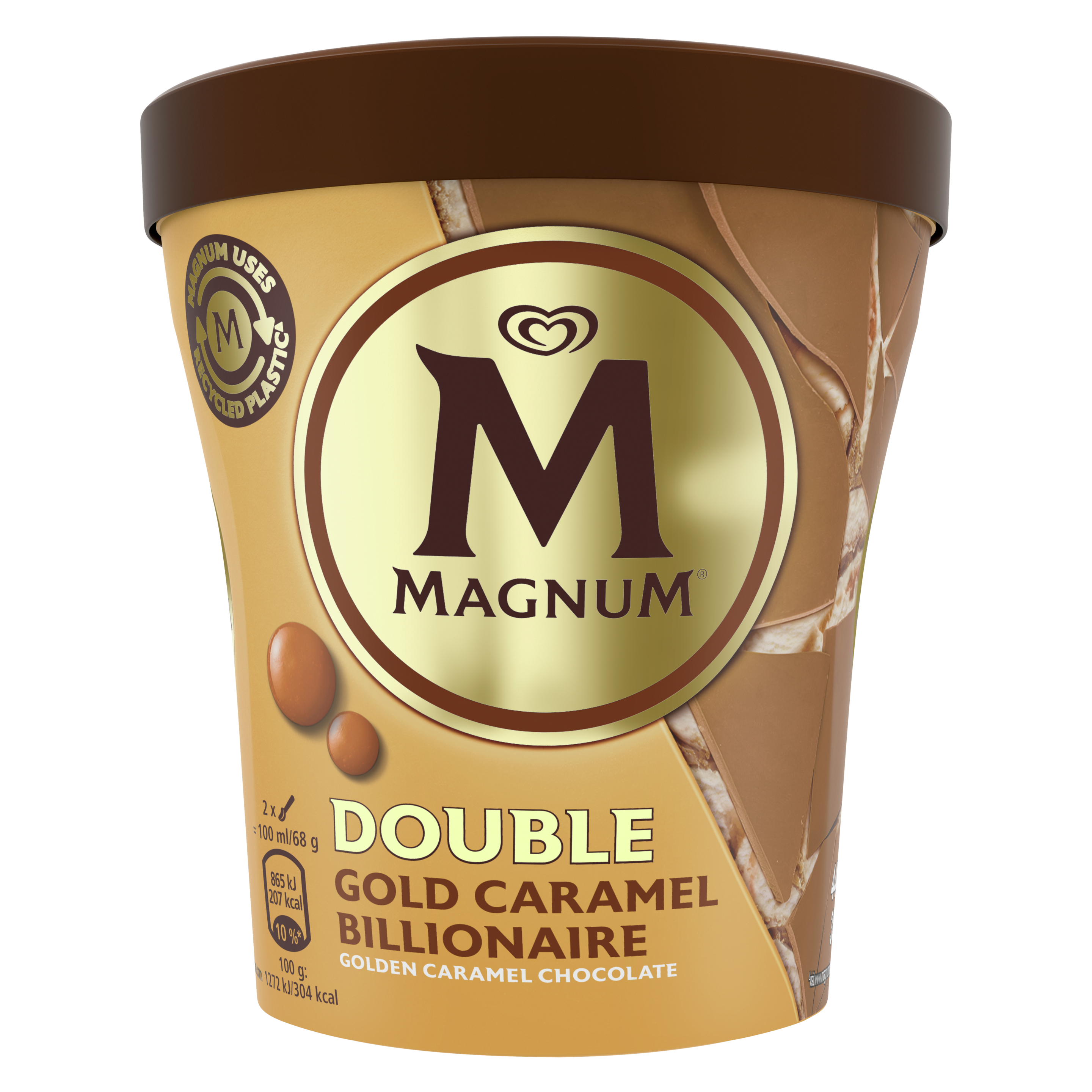 Magnum Caramel Gold Billionaire Pint 440ml