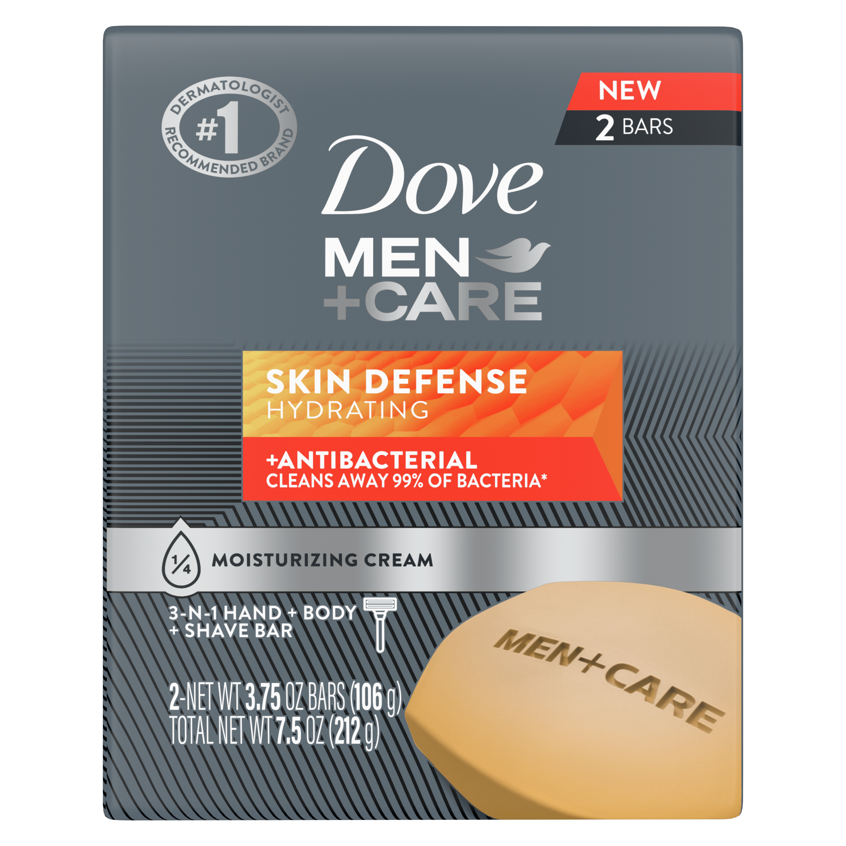 Men+Care Skin Defense 3-in-1 Body and Hand Bar