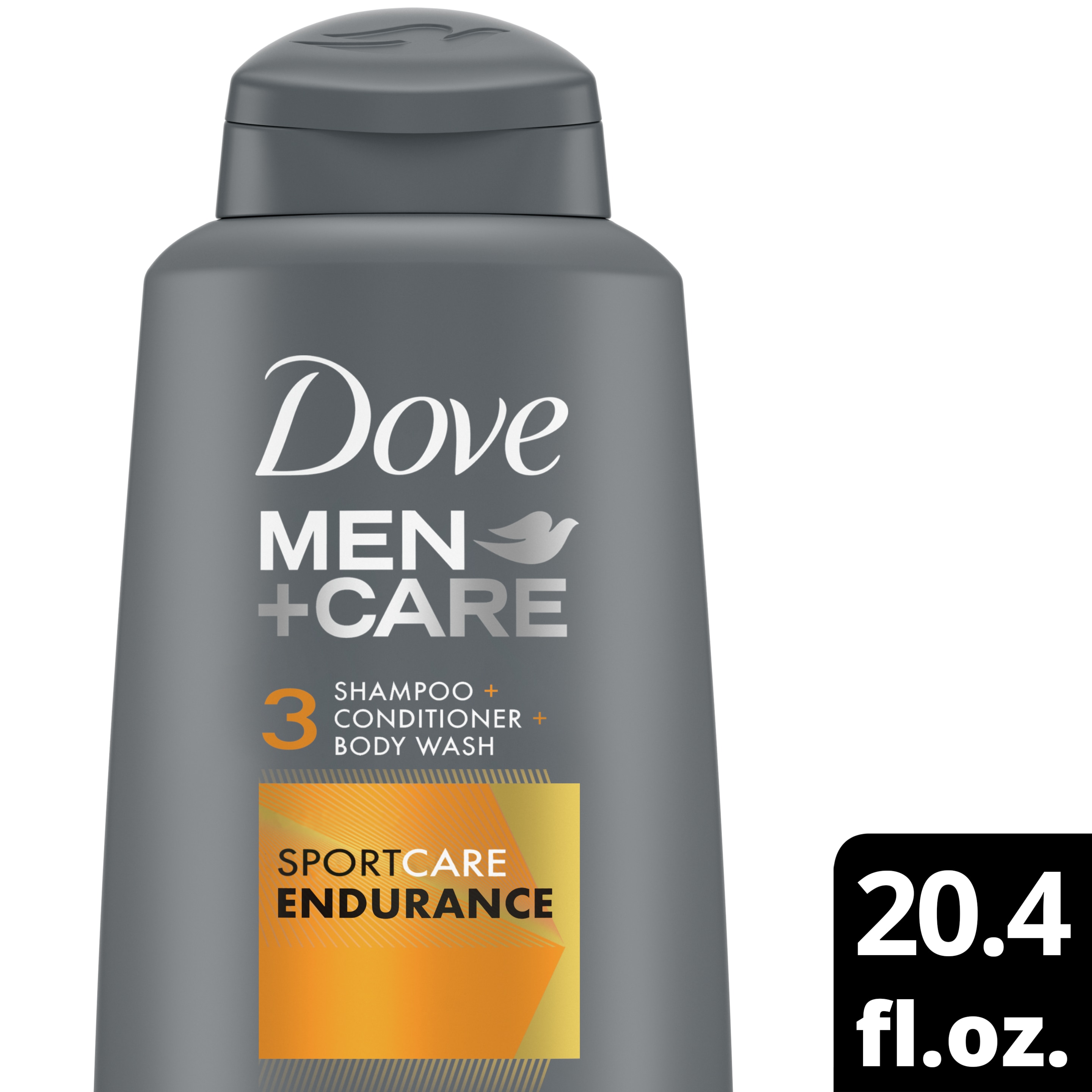 Dove Men+Care SportCare Endurance 3-in-1 Shampoo 20.4oz Front of Pack