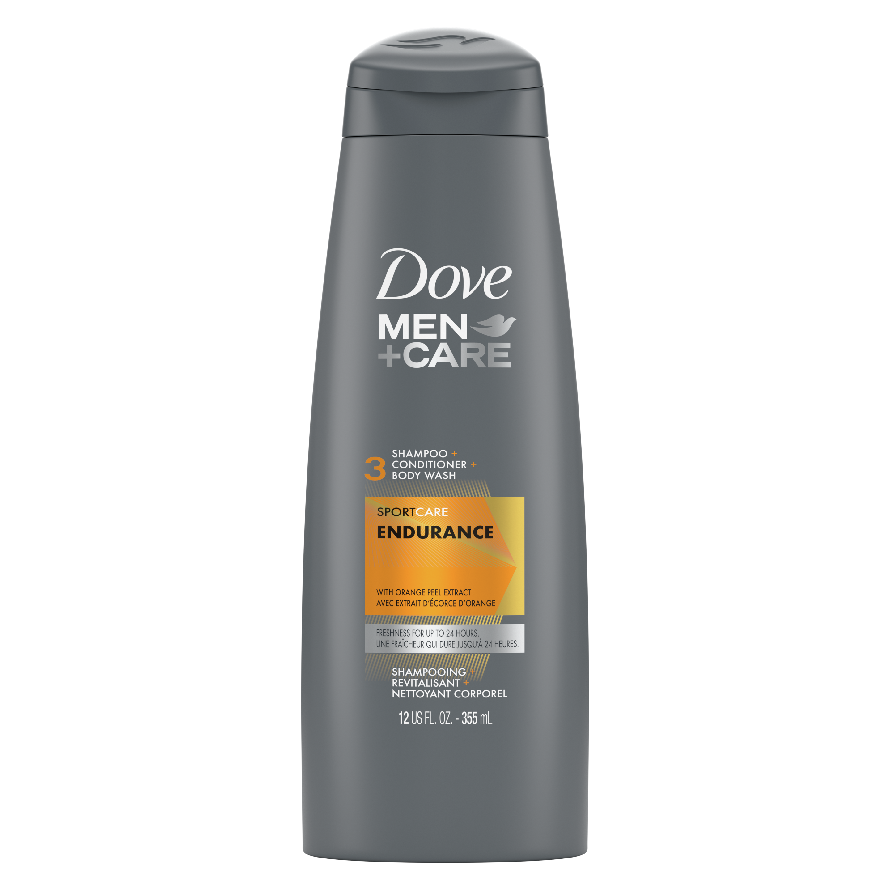 Dove Men+Care SportCare Endurance 3-in-1 Shampoo 12oz Front of Pack