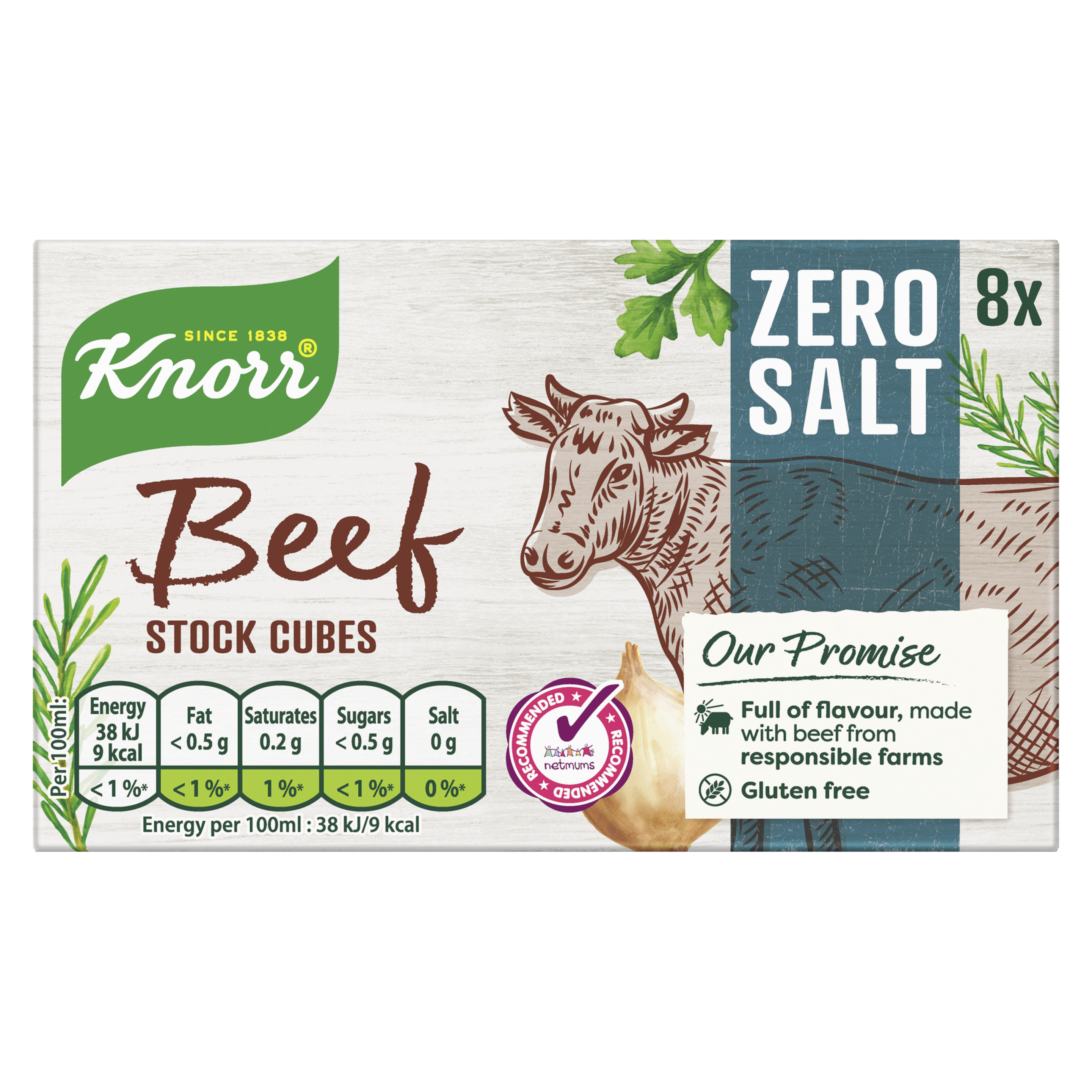 Zero Salt Beef Stock Cubes