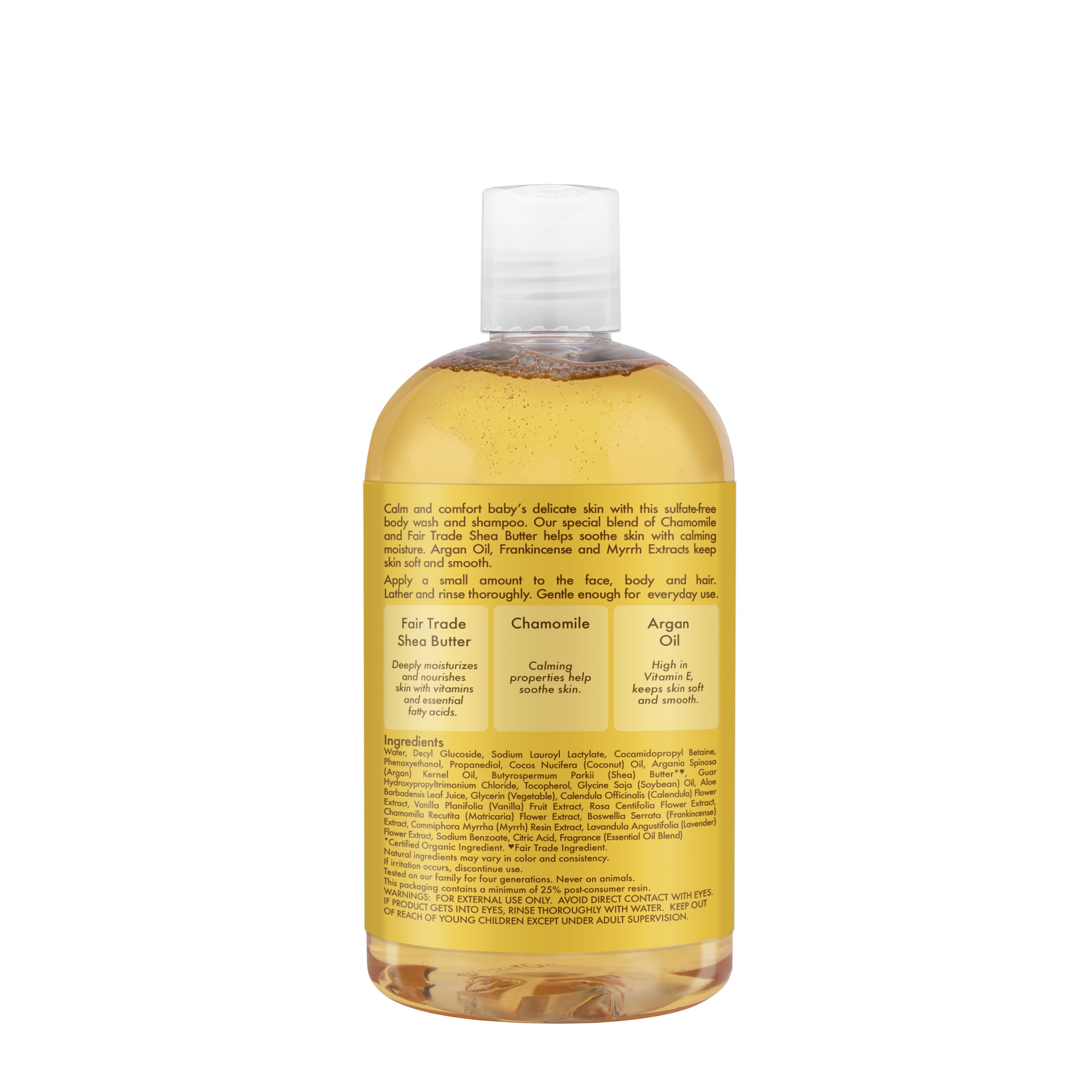 Raw Shea Chamomile & Argan Oil Baby Wash & Shampoo