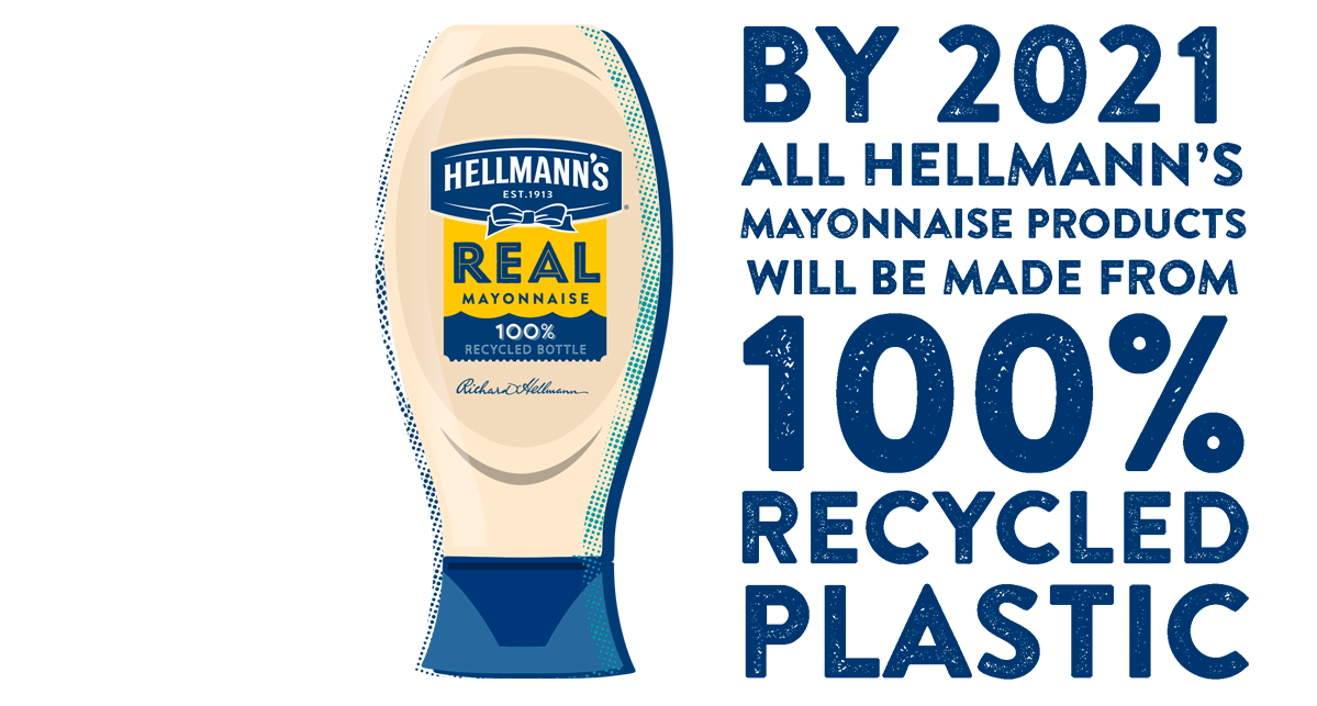 Recycled plastic hellmanns