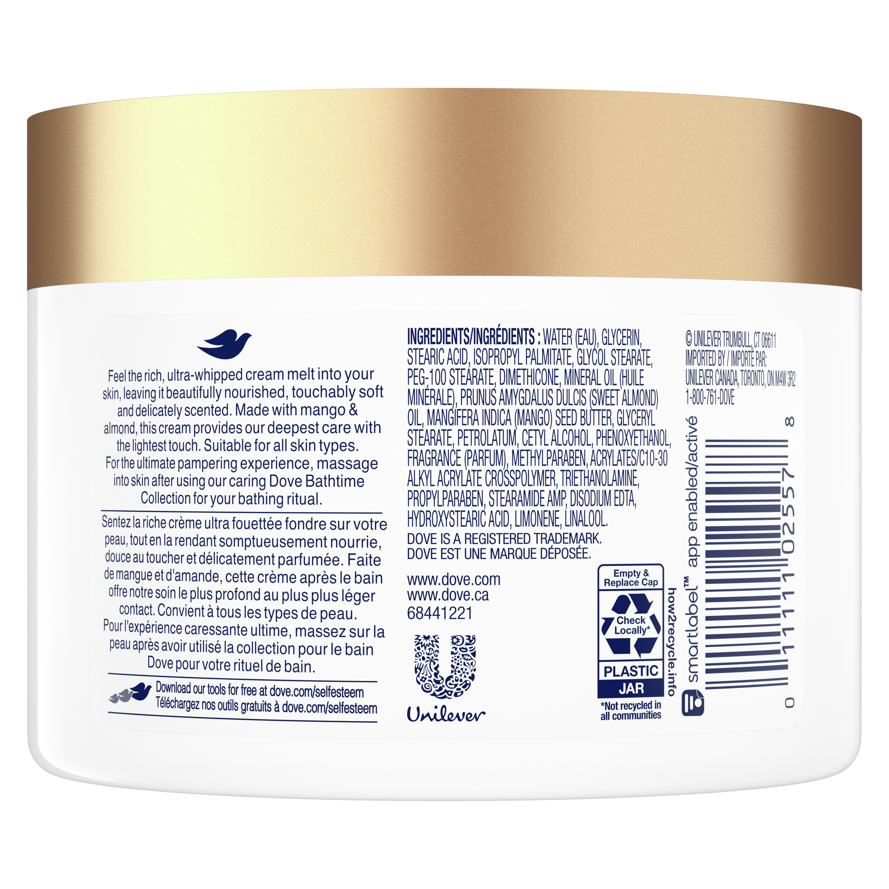 Glowing Care Mango & Almond After-Bath Body Whip Back