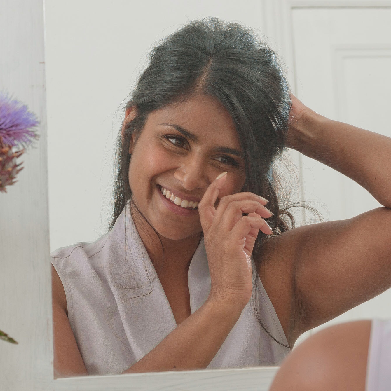  woman smiling