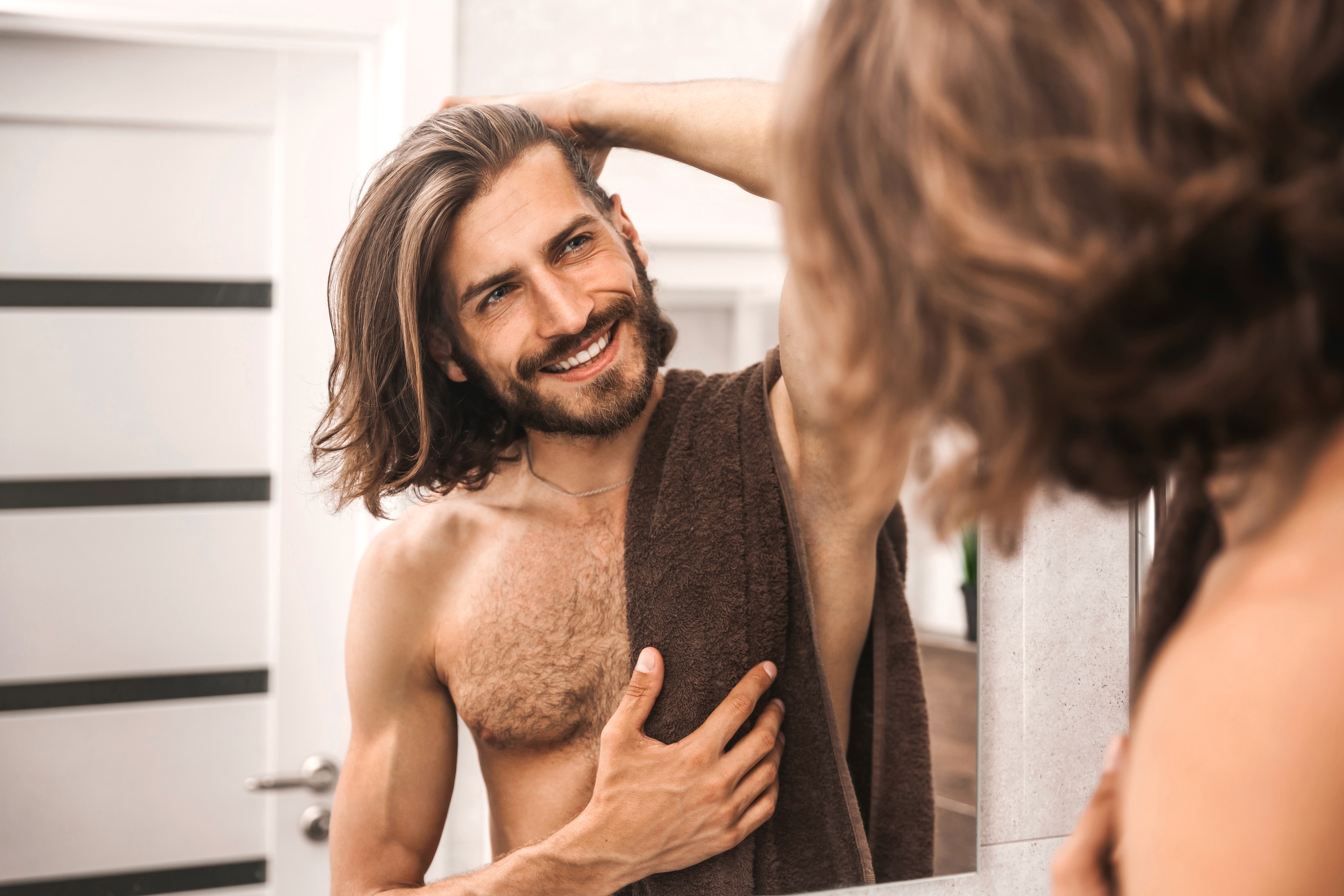 Scalp care for healthy-looking hair