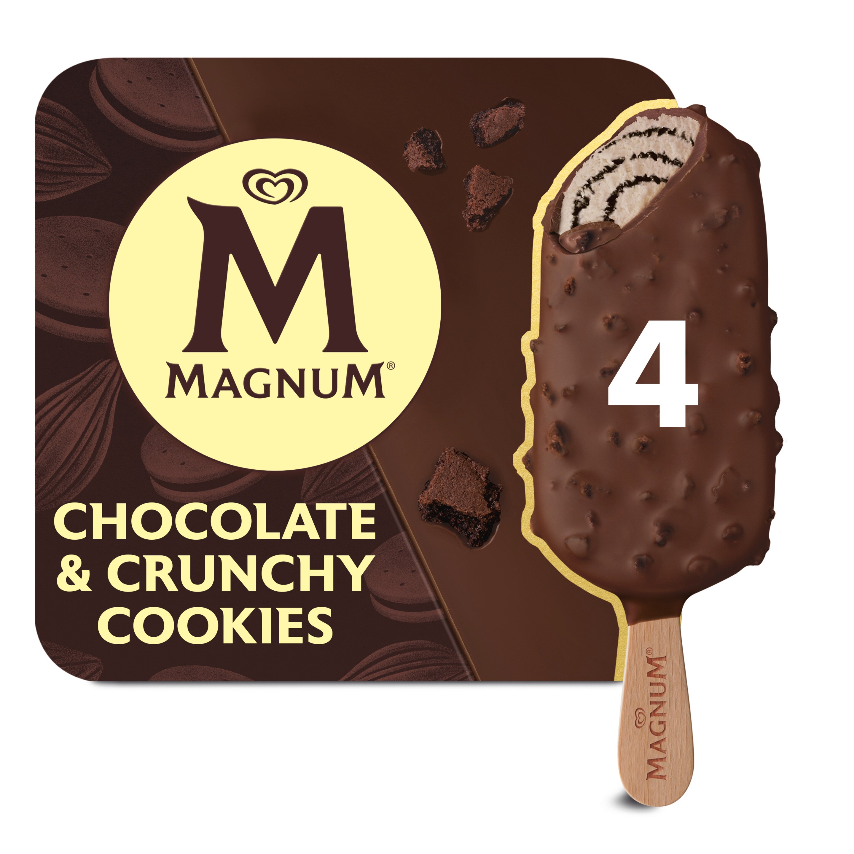 Magnum Chocolate & Crunchy Cookies 4x