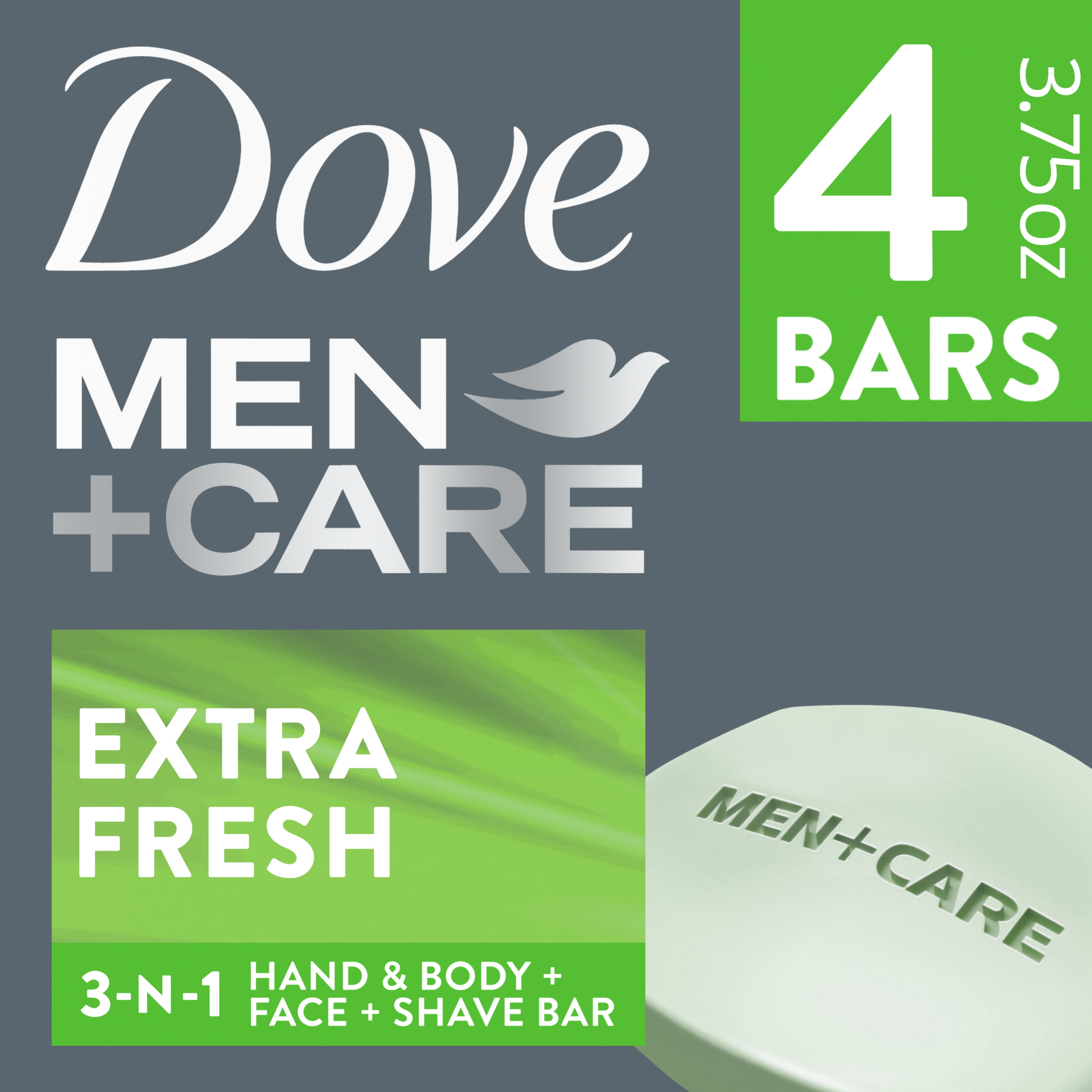 Dove Men+Care Extra Fresh Body and Face Bar 3.75 oz 4pk