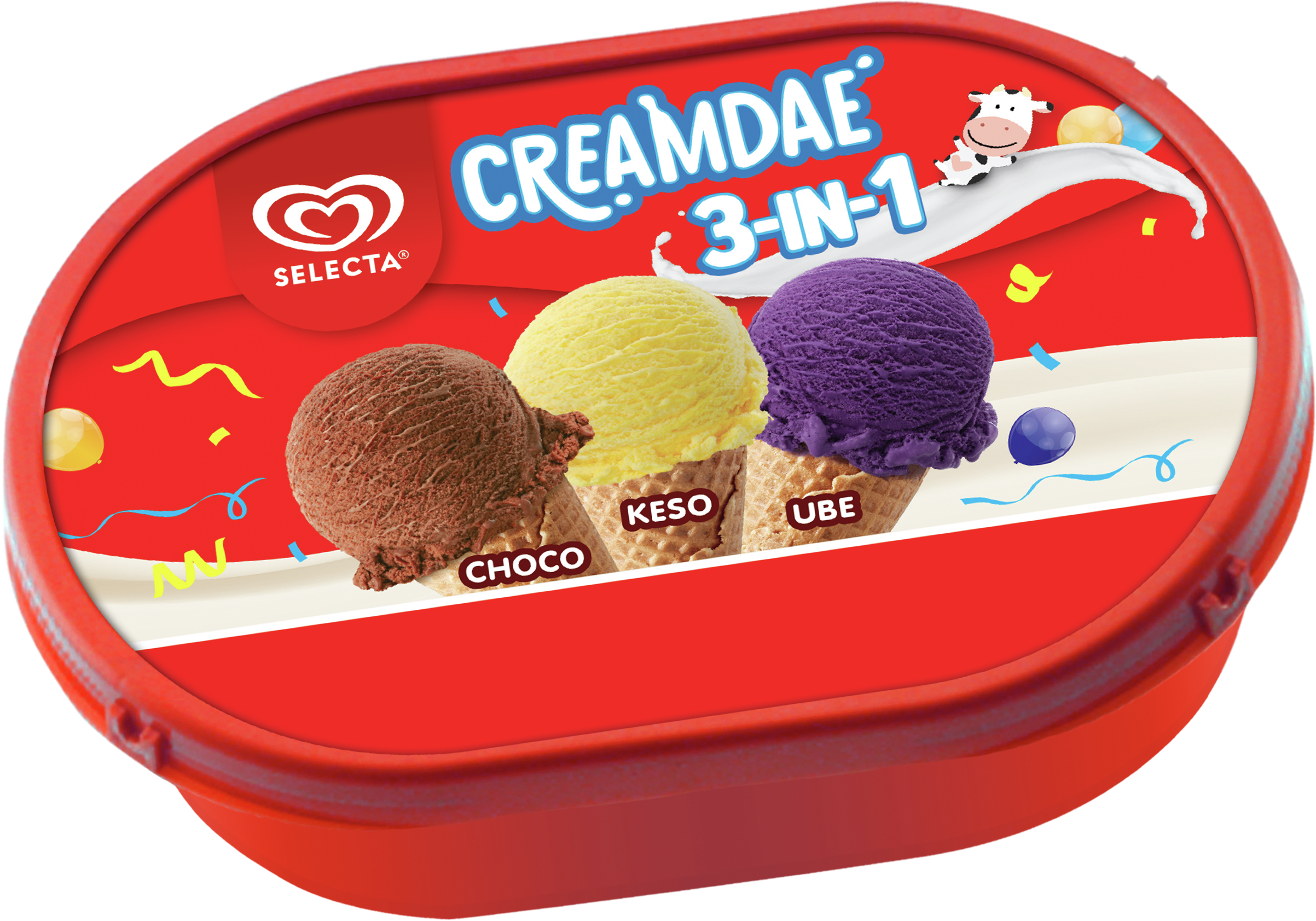 Selecta Creamdae 3in1 Choco - Keso - Ube