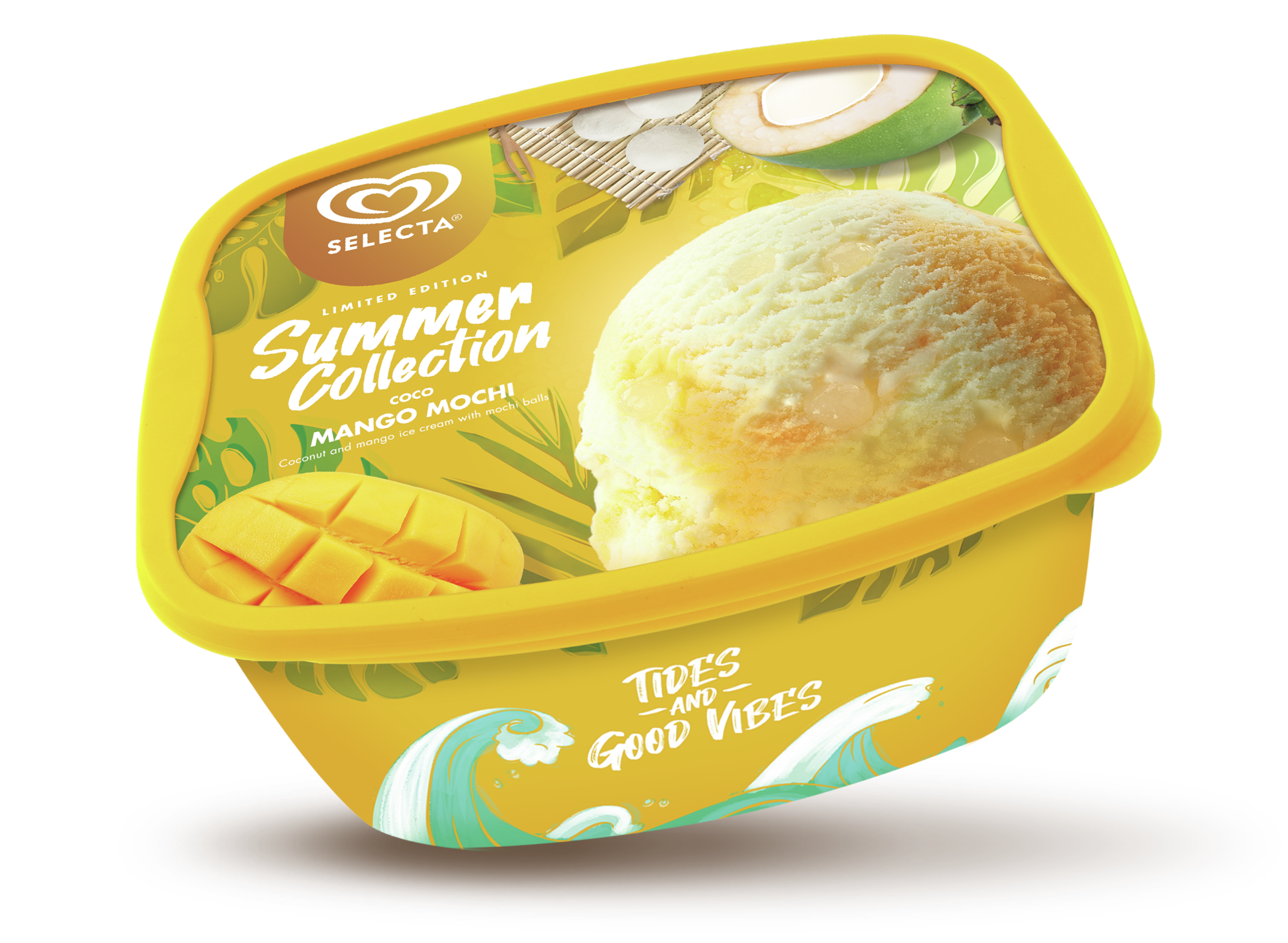 Selecta Supreme Coco Mango Mochi Ice Cream