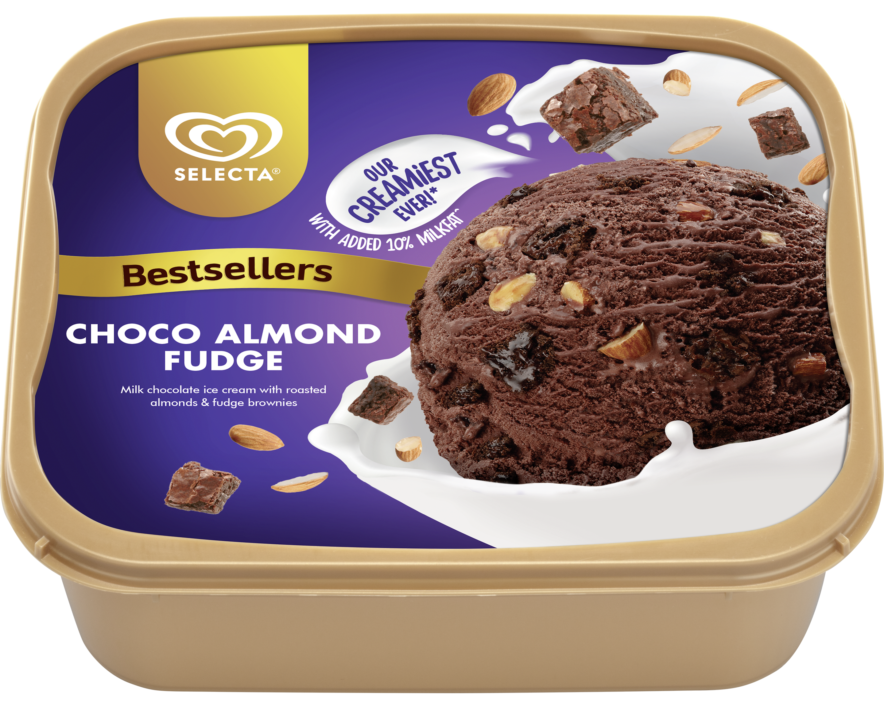 Selecta Supreme Choco Almond Fudge Ice Cream