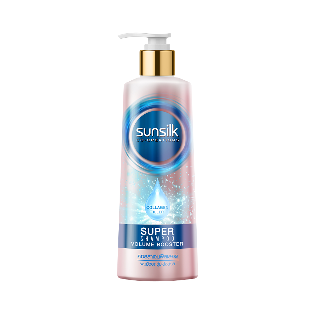 Sunsilk Collagen Filler Super Shampoo Volume Booster 230 ml ฉลากหน้าผลิตภัณฑ์