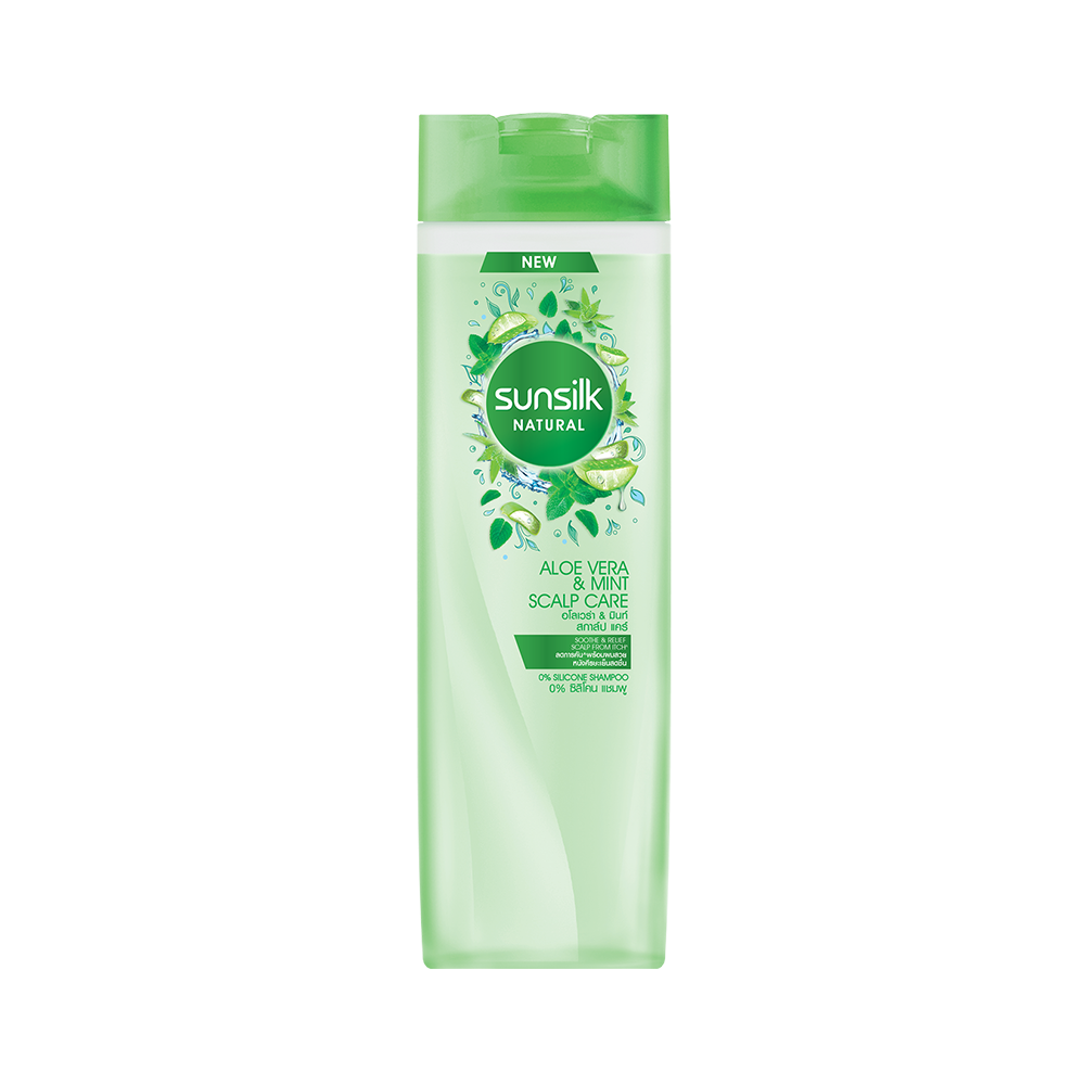 Natural Aloe Vera & Mint Scalp Care Shampoo 320 ml ฉลากหน้าผลิตภัณฑ์