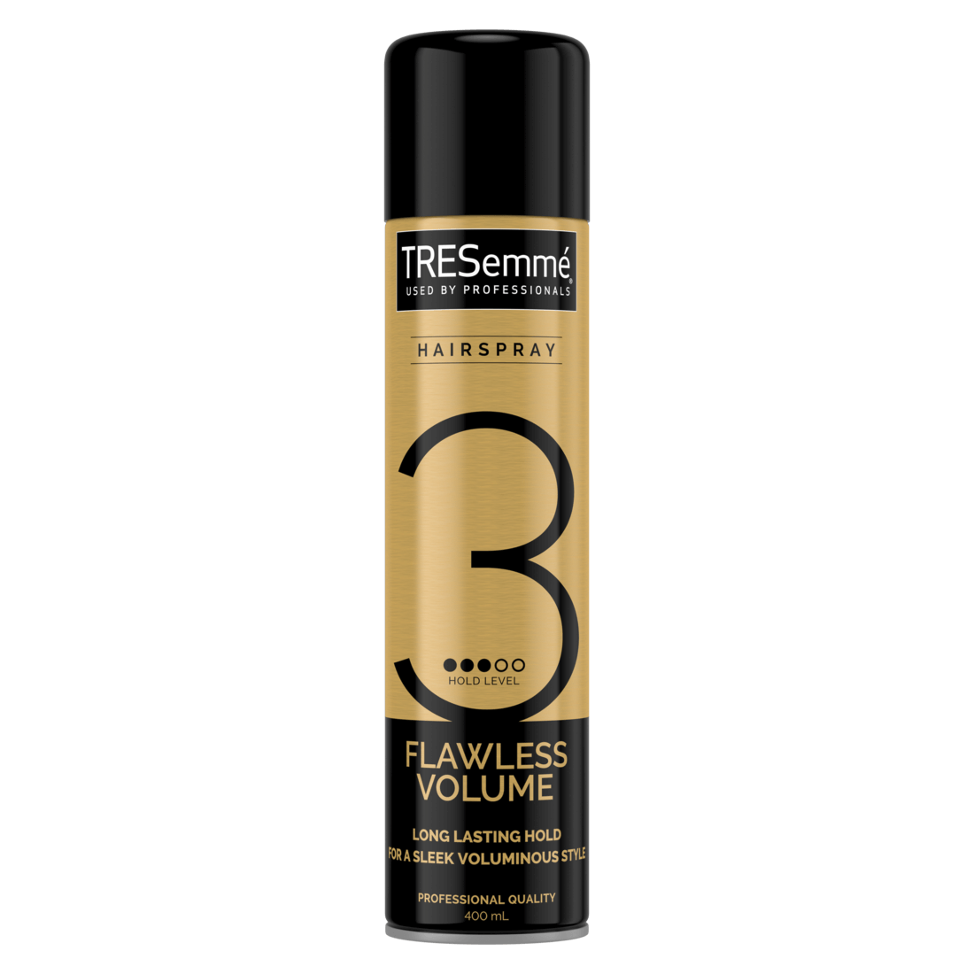 A 400ml can tresemme flawless volume hairspray
