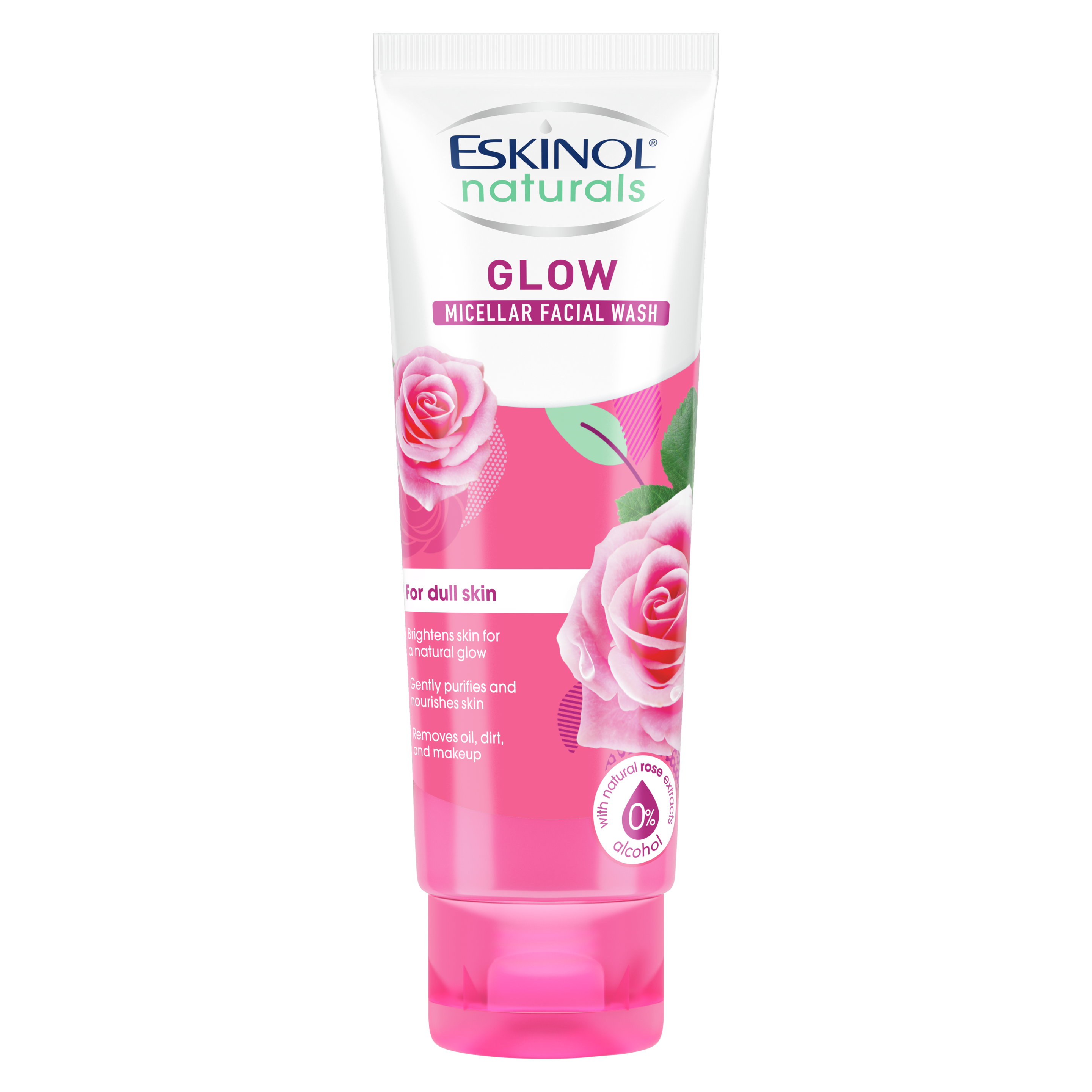 Eskinol Naturals Micellar Facial Wash Glow with Natural Rose Extracts
