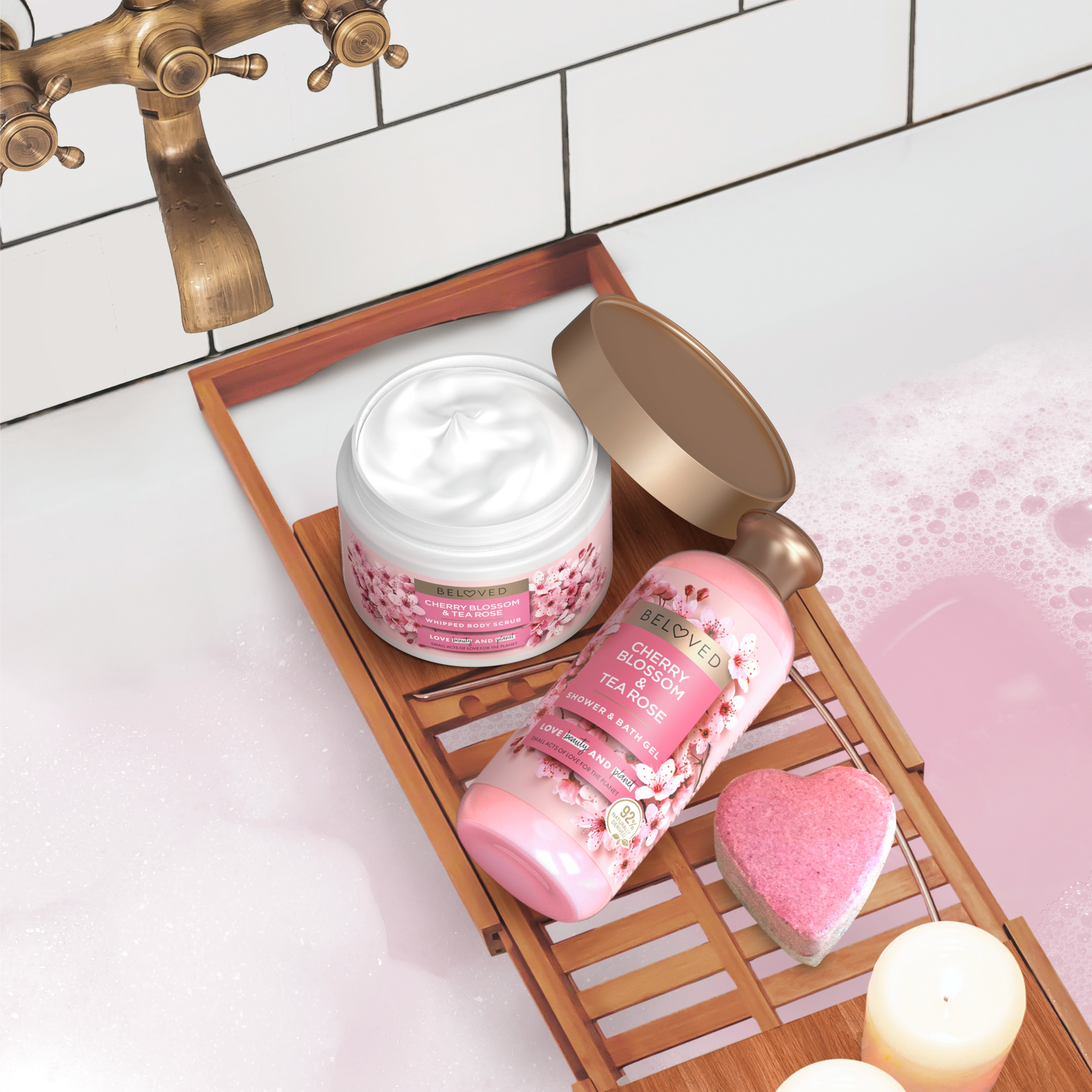 Cherry Blossom & Tea Rose Bath & Shower Gel
